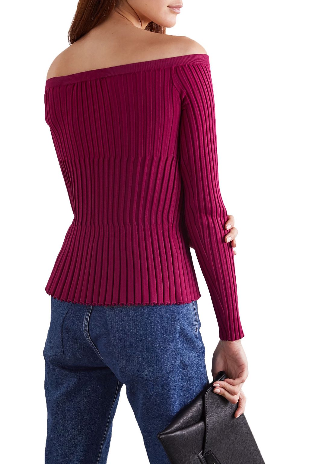 ALTUZARRA Ribbed stretch-knit top