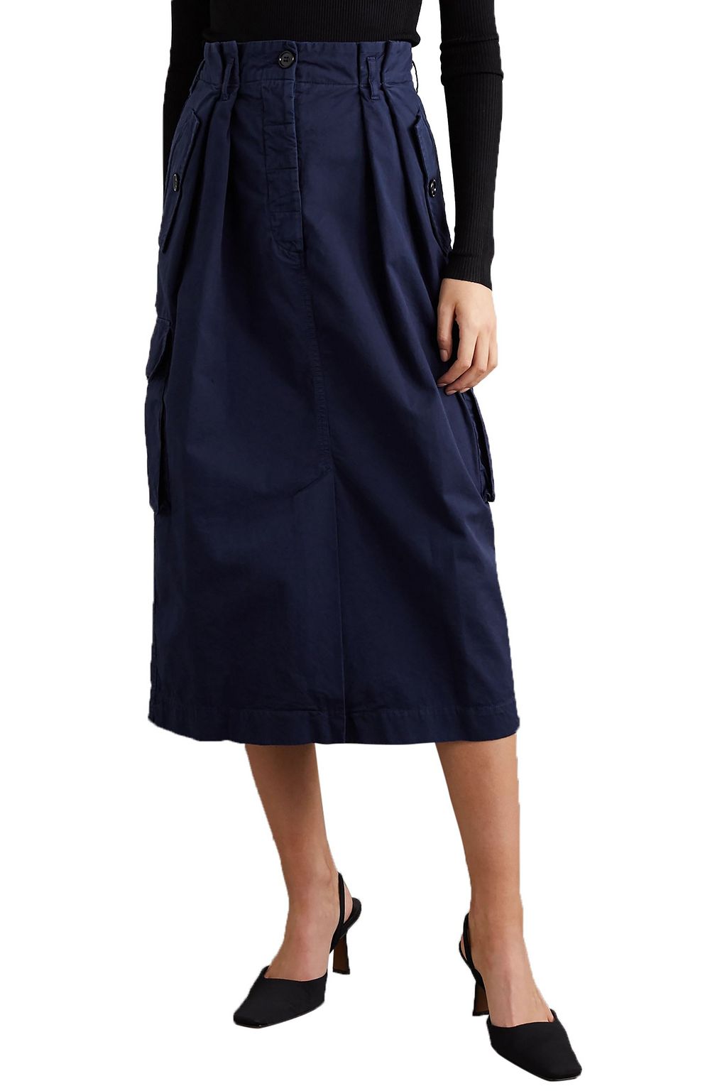 DRIES VAN NOTEN Cotton-twill skirt