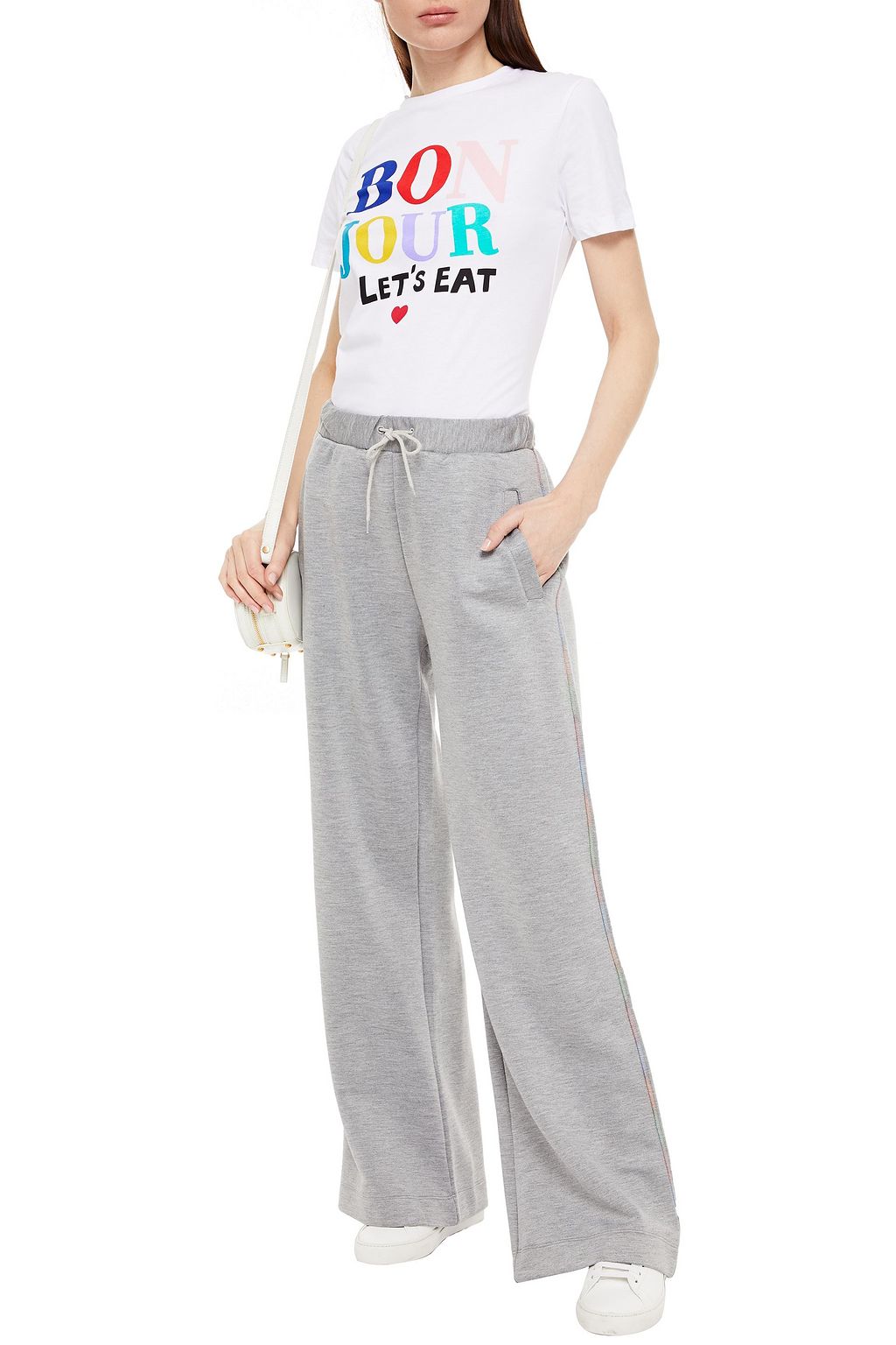 ÊTRE CÉCILE Felicity mélange stretch-jersey track pants