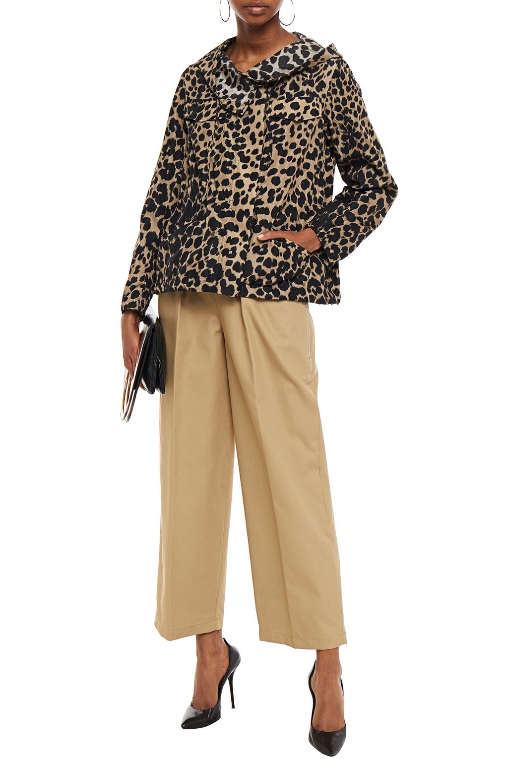 DRIES VAN NOTEN Leopard-print shell jacket