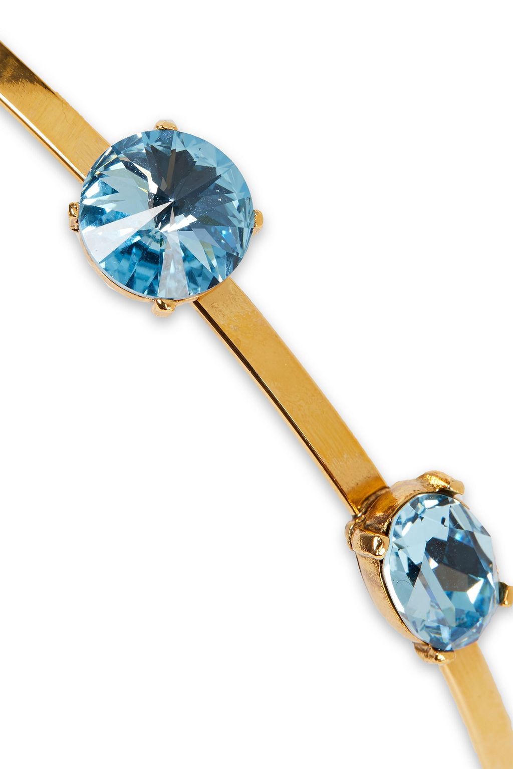 OSCAR DE LA RENTA Gold-tone crystal headband