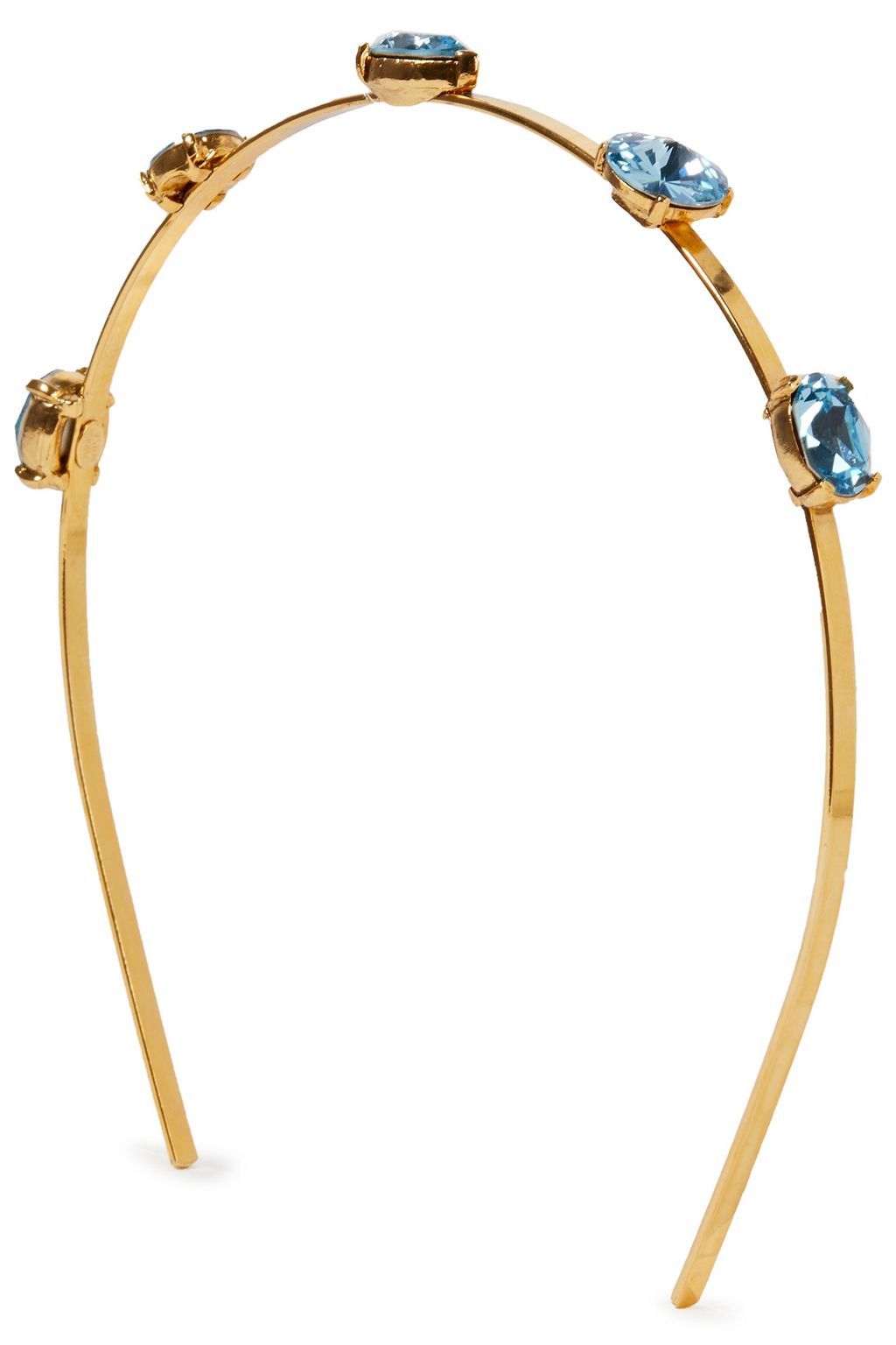 OSCAR DE LA RENTA Gold-tone crystal headband