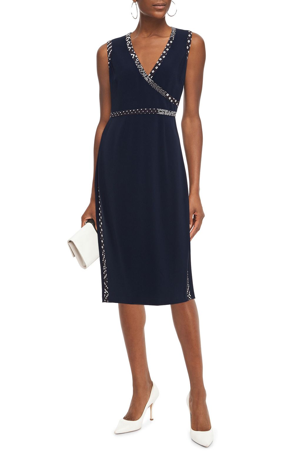 DIANE VON FURSTENBERG Wrap-effect crepe midi dress