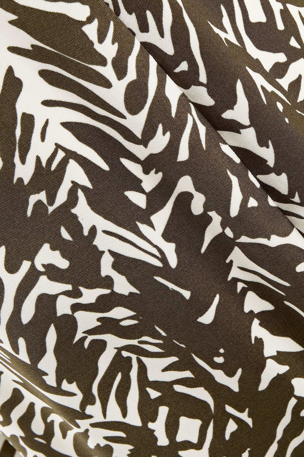 DIANE VON FURSTENBERG Kara floral-print cady pencil skirt