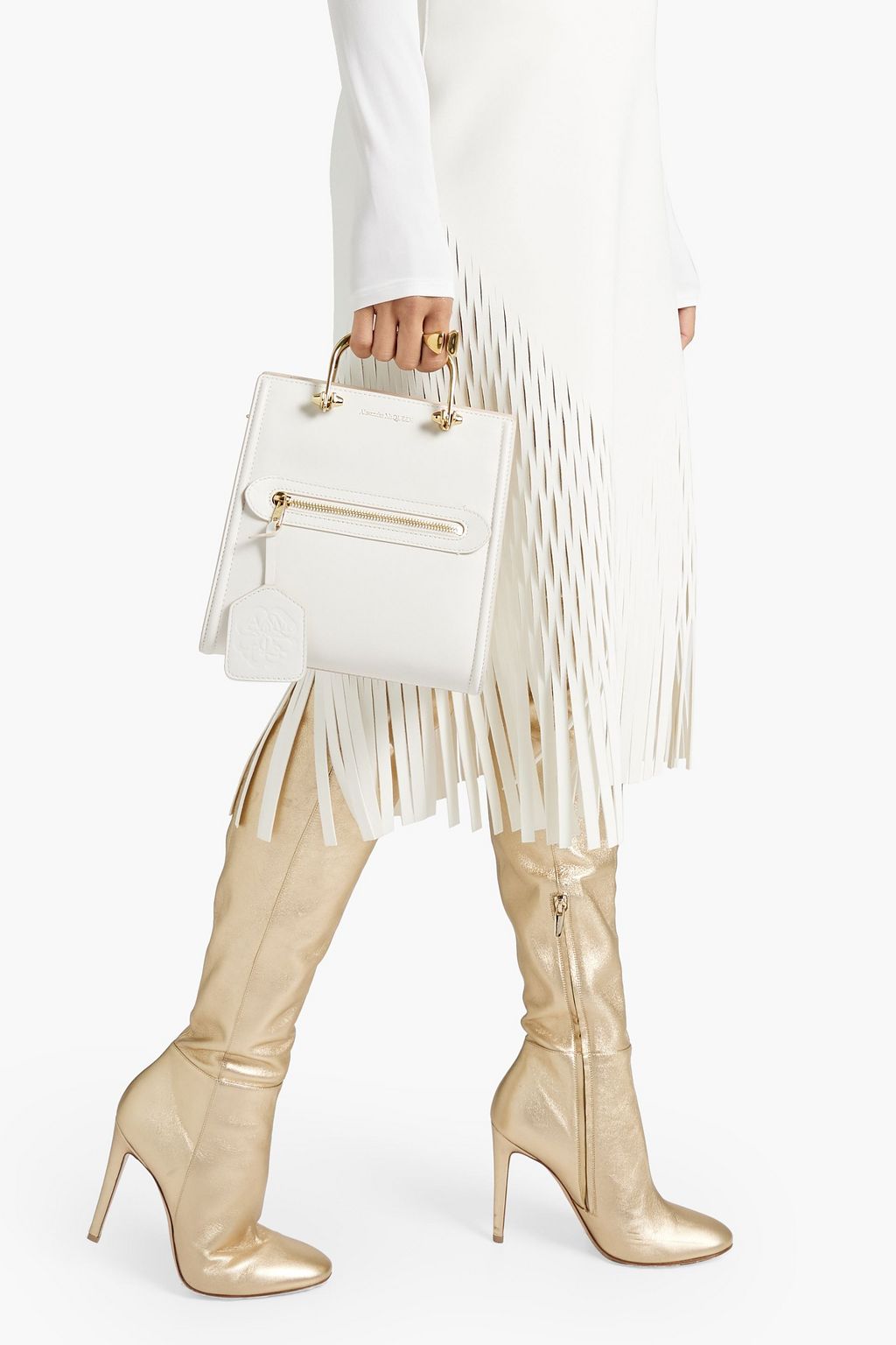 MCQUEEN The Short Story leather shoulder bag