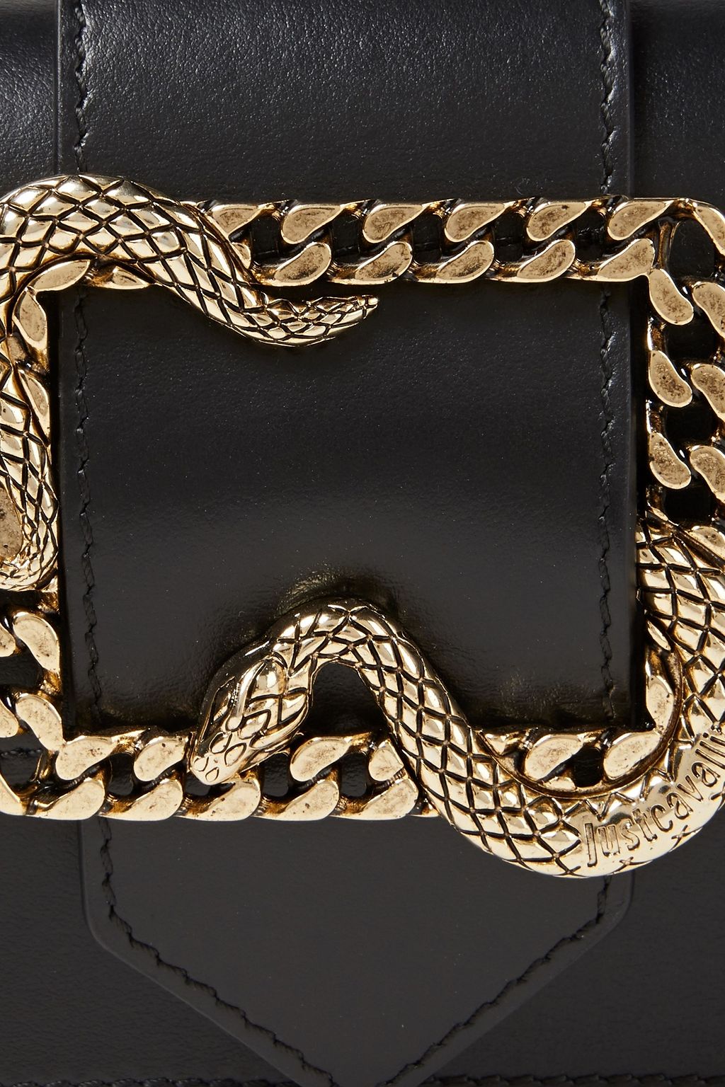JUST CAVALLI Embellished leather shoulder bag