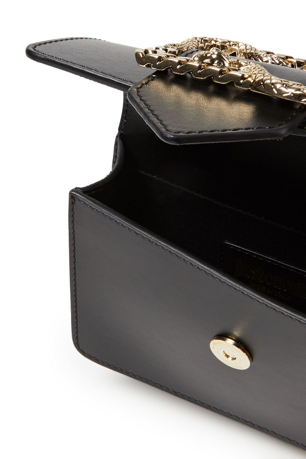 JUST CAVALLI Embellished leather shoulder bag