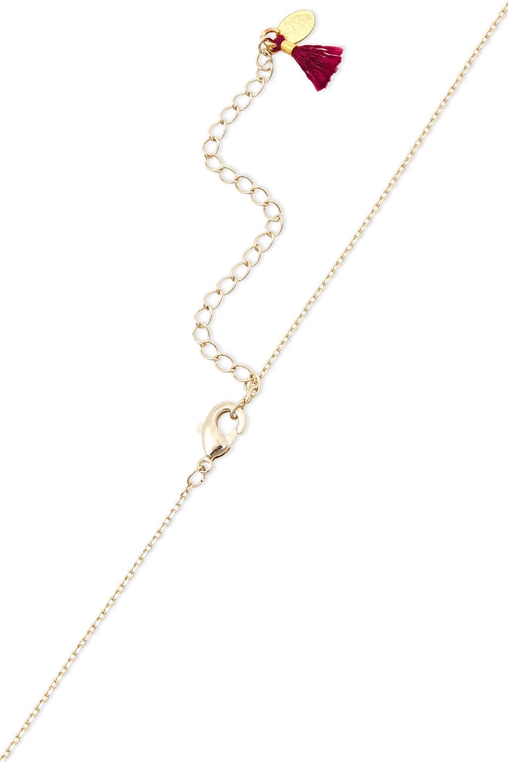 SHASHI Lacey 18-karat gold-plated crystal necklace