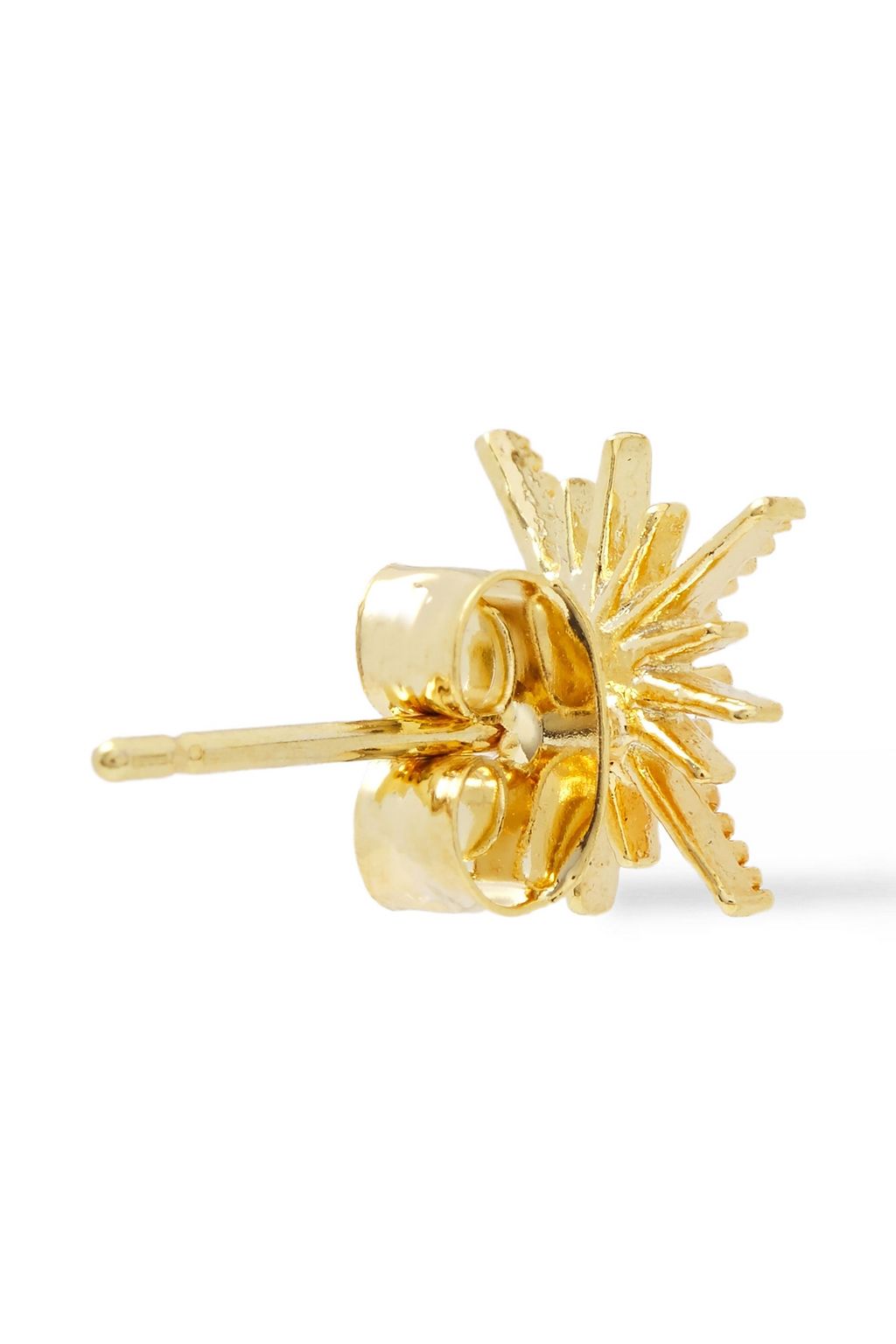 SHASHI Starburst 18-karat gold-plated crystal earrings