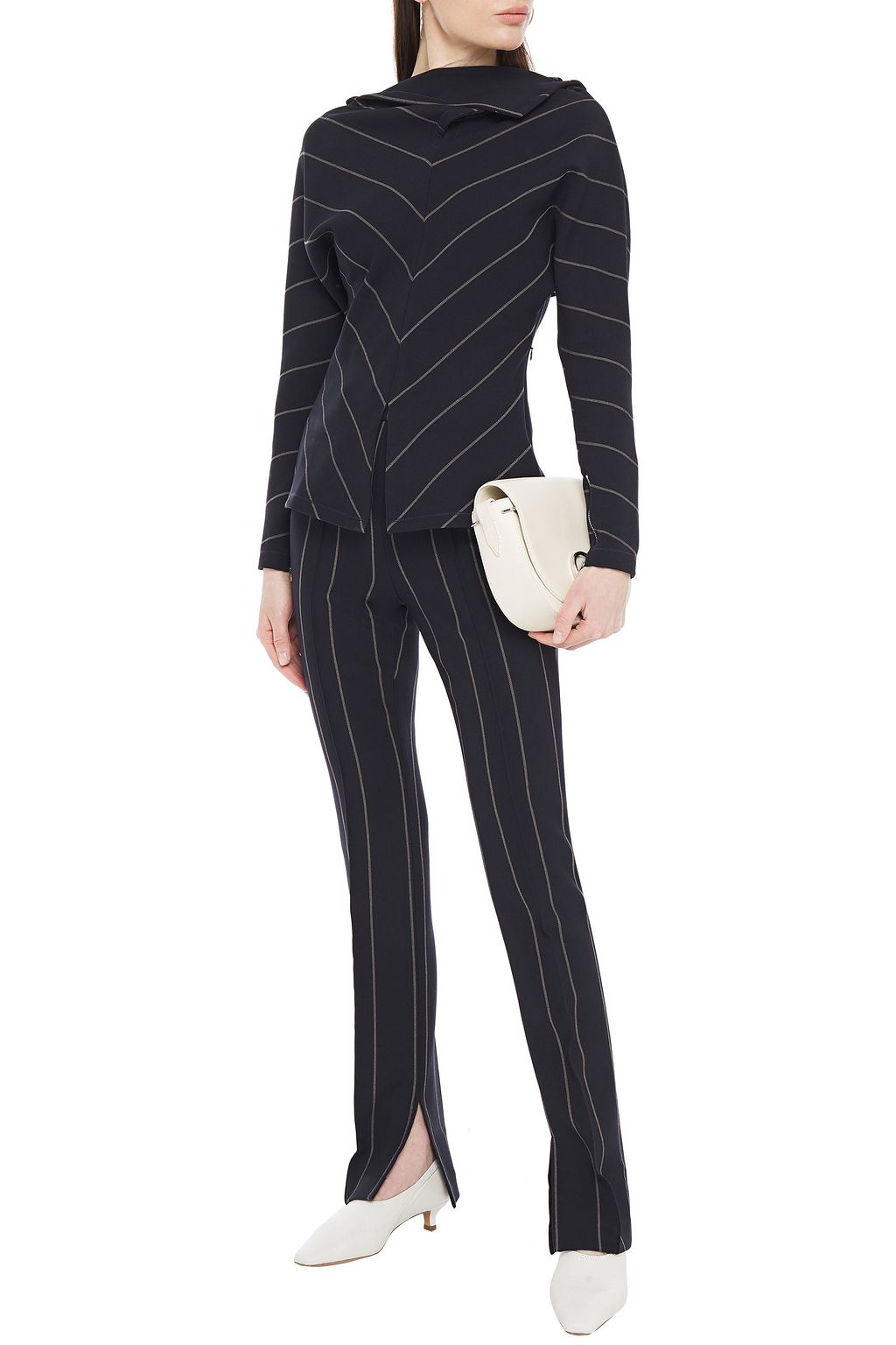 3.1 PHILLIP LIM Striped jersey slim-leg pants