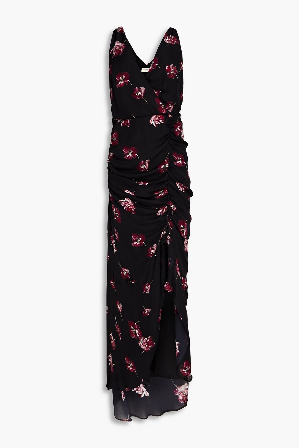 Nicholas floral ruched dress store