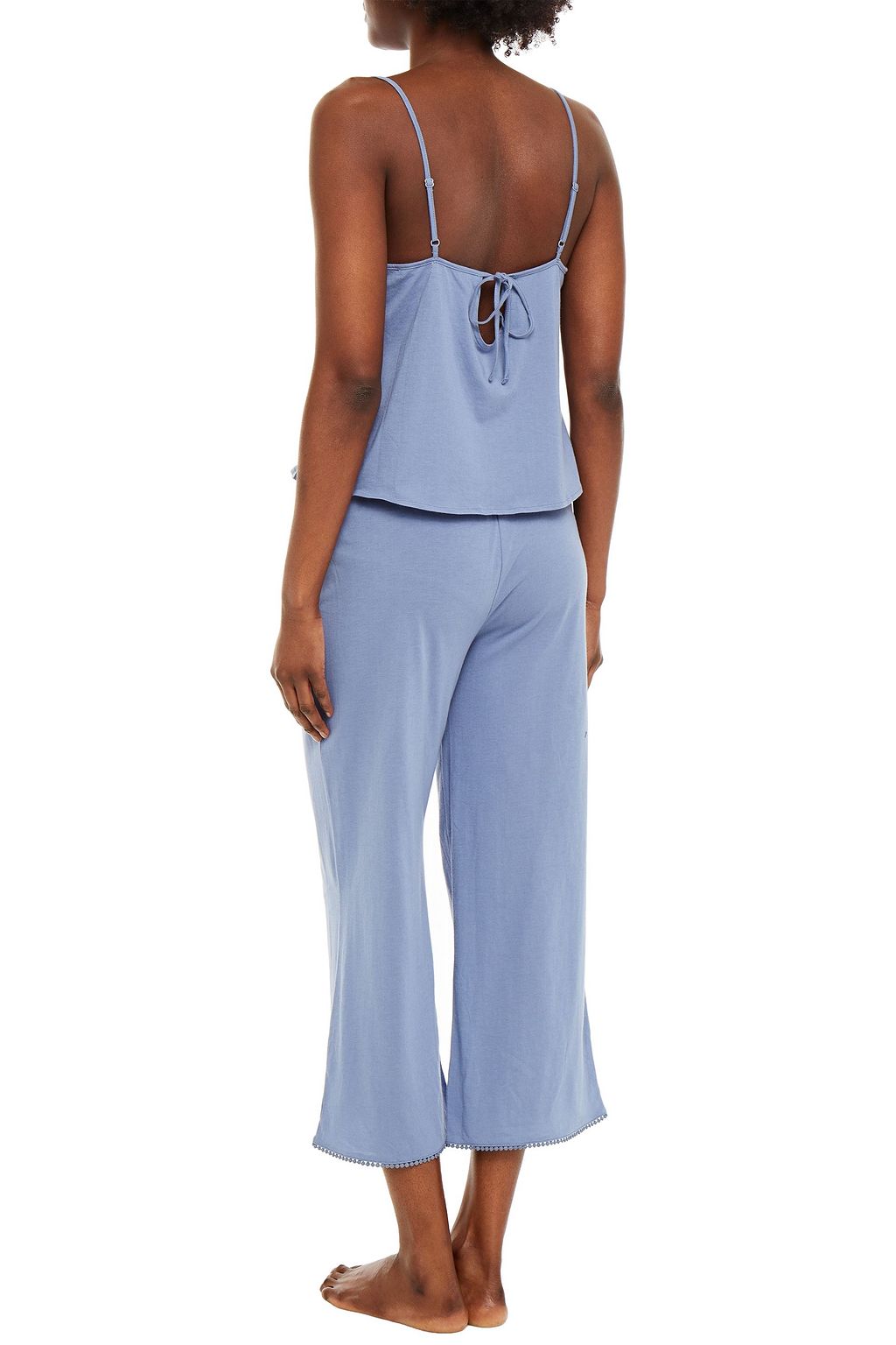 NATURAL SKIN Organic cotton and modal-blend jersey pajama top