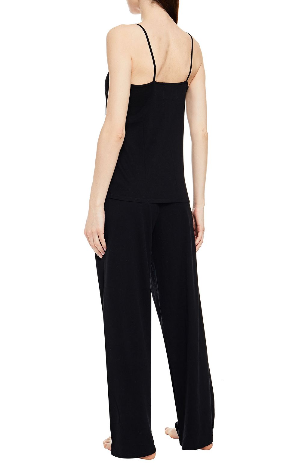 NATURAL SKIN Mélange organic cotton-jersey pajama top