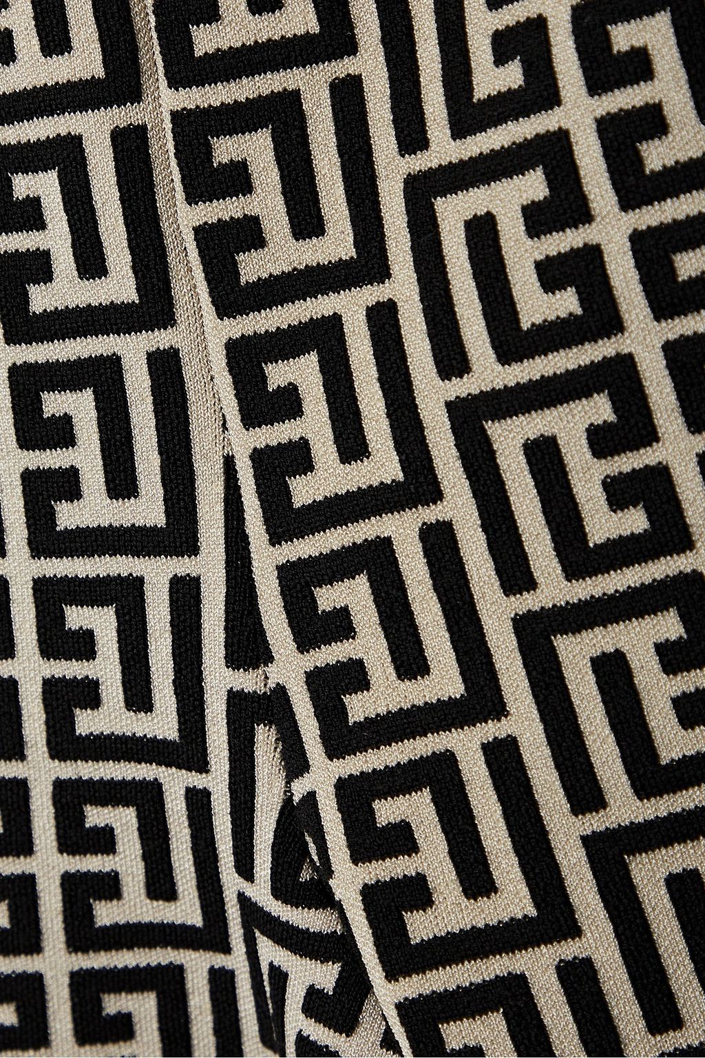 BALMAIN شورت من مزيج الصوف بحبكة جاكار