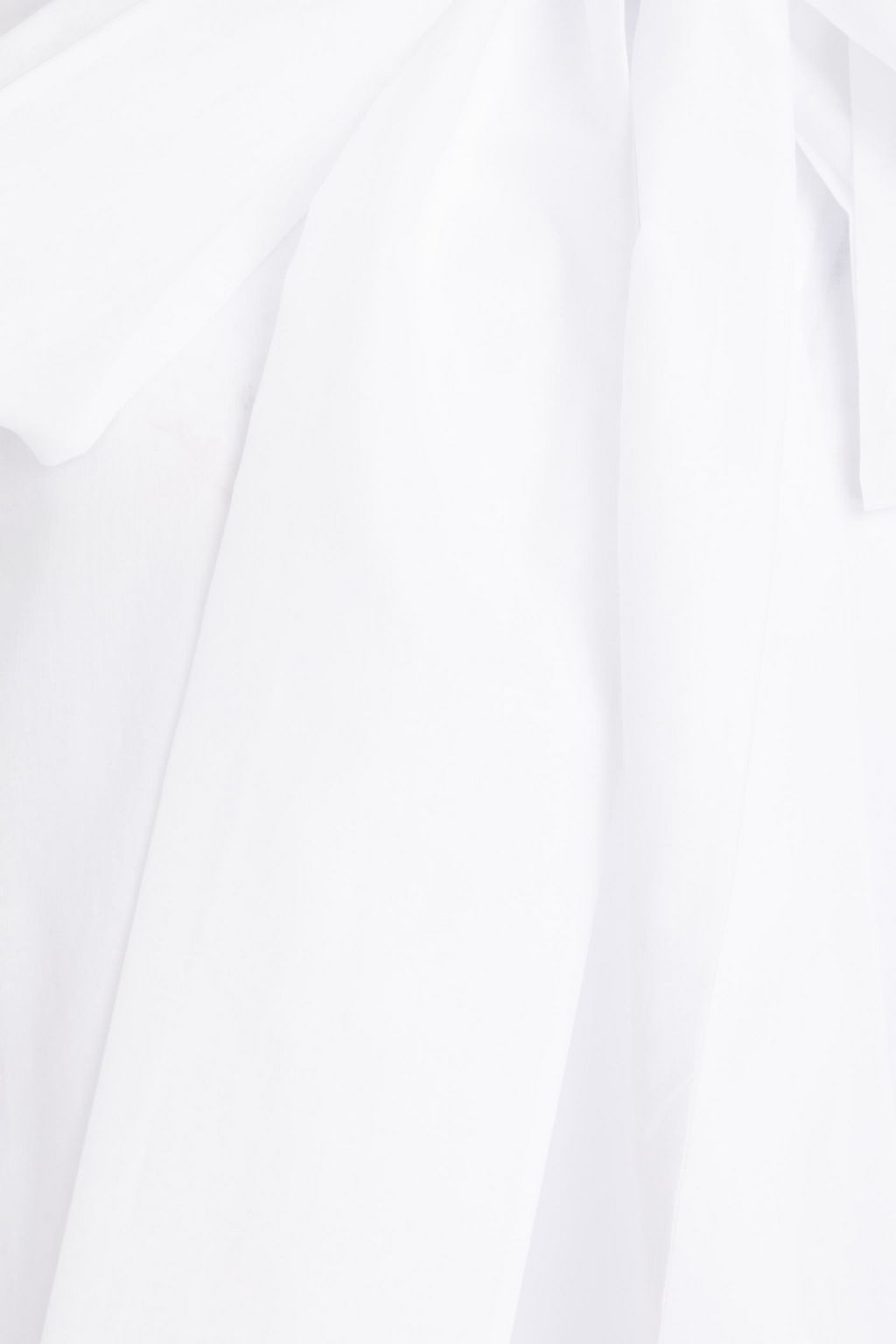 BALMAIN Pussy-bow cotton-mousseline tunic