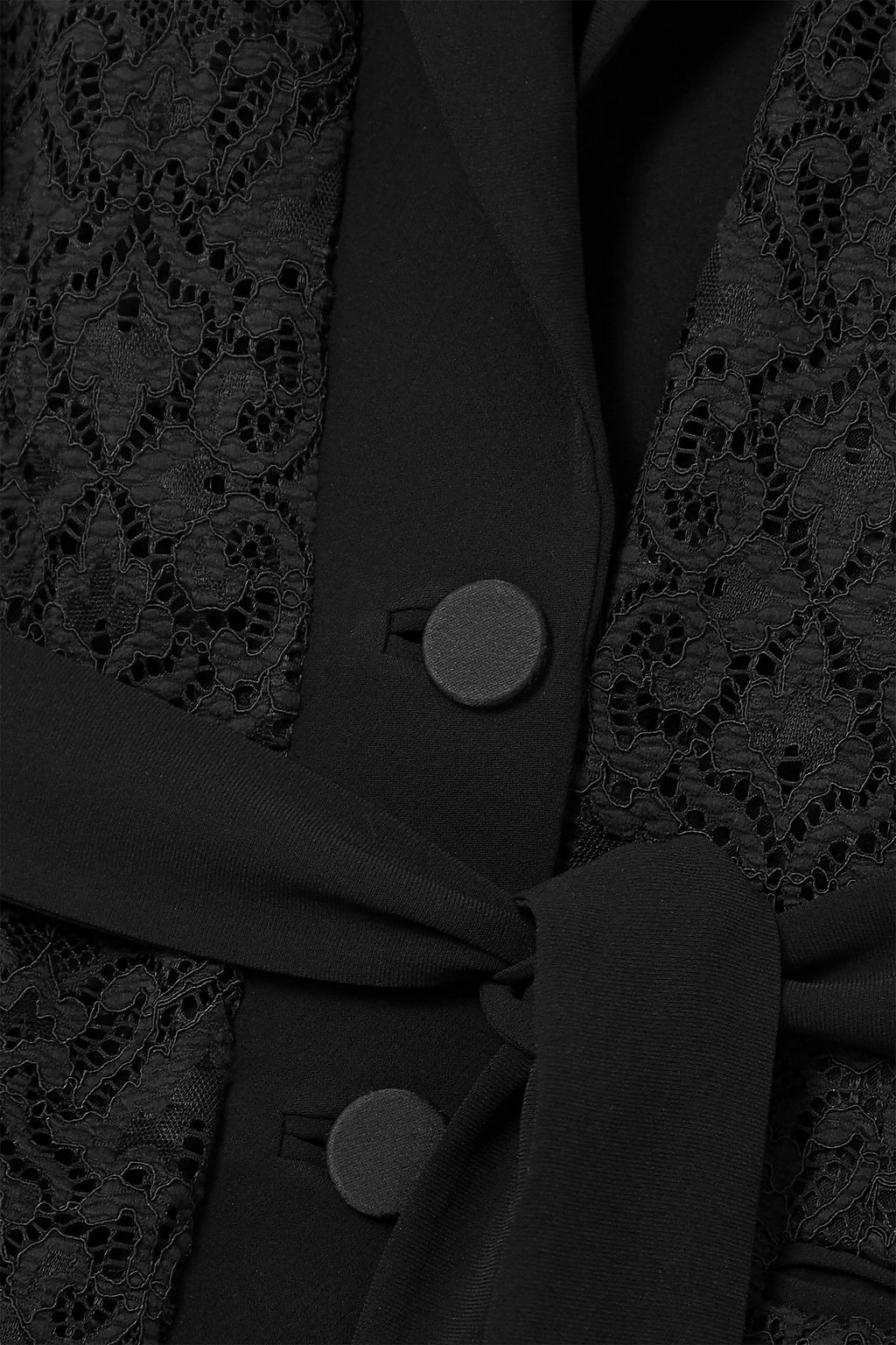 SIMKHAI Lace and grain de poudre blazer