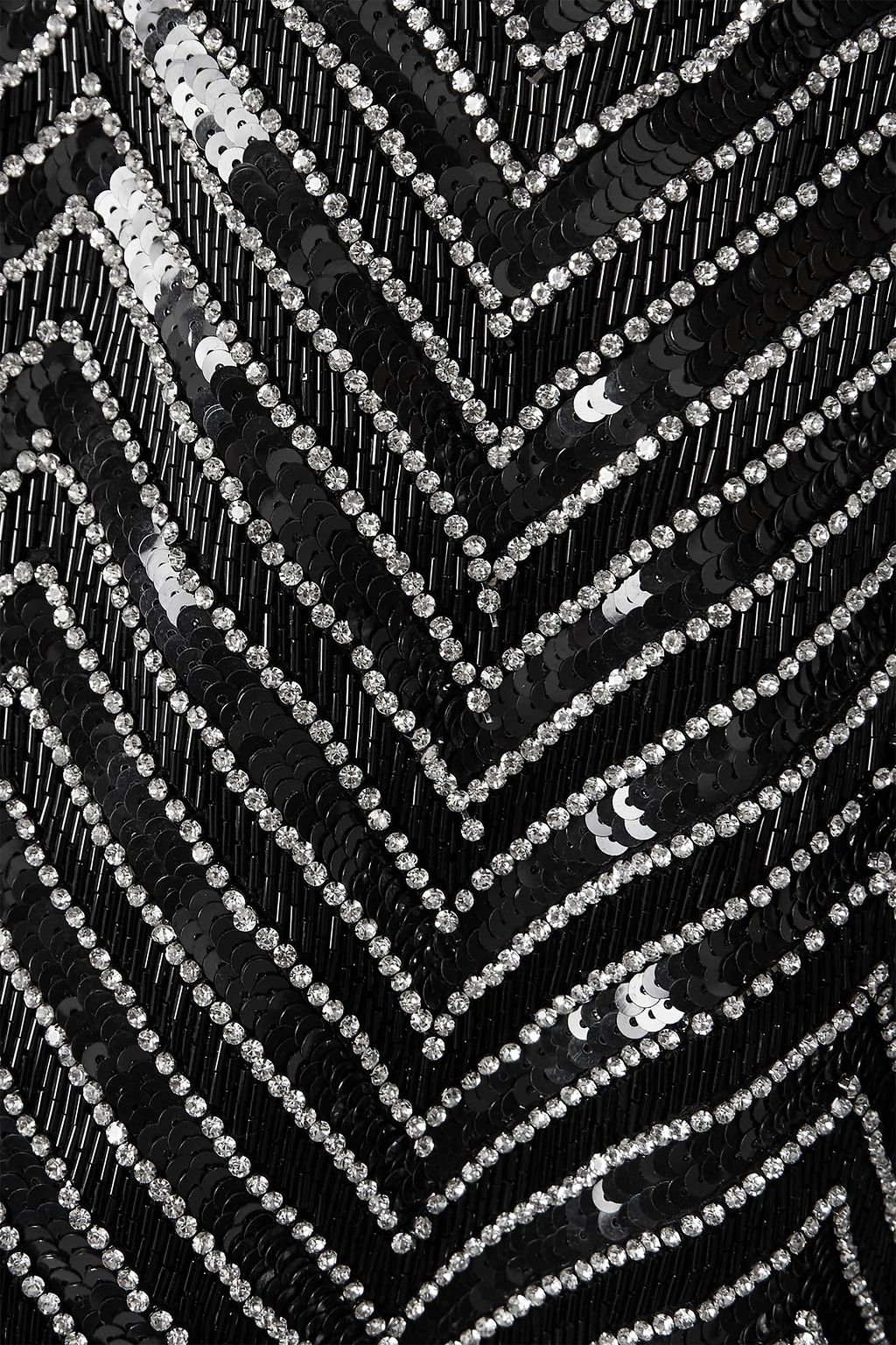 ALICE + OLIVIA Kidman crystal-embellished sequined silk jacket