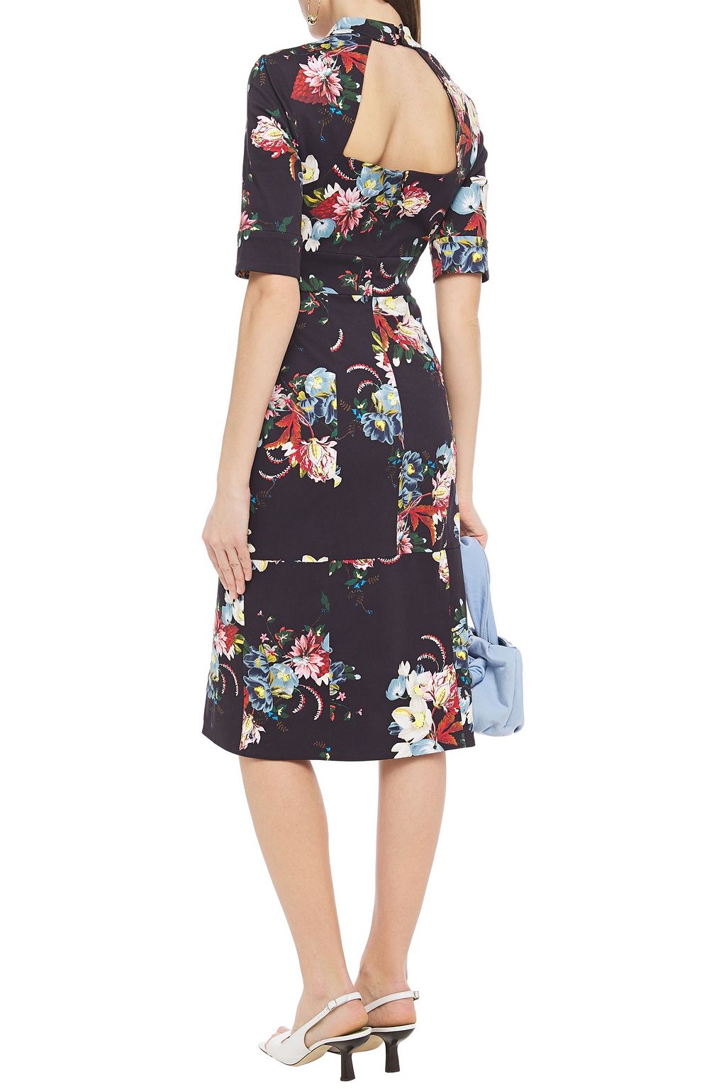 ERDEM Floral-print stretch-cotton dress