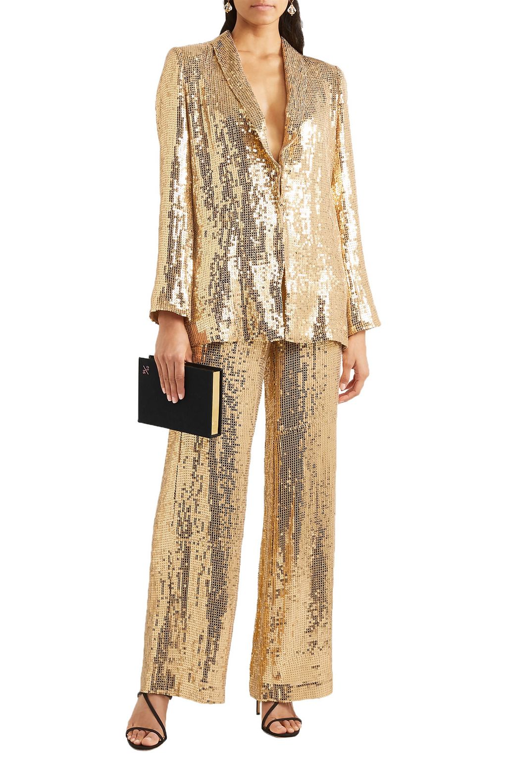 ALICE + OLIVIA Jace sequined tulle blazer