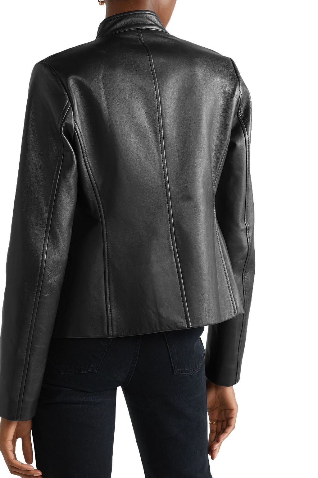 NILI LOTAN Jules embroidered leather jacket