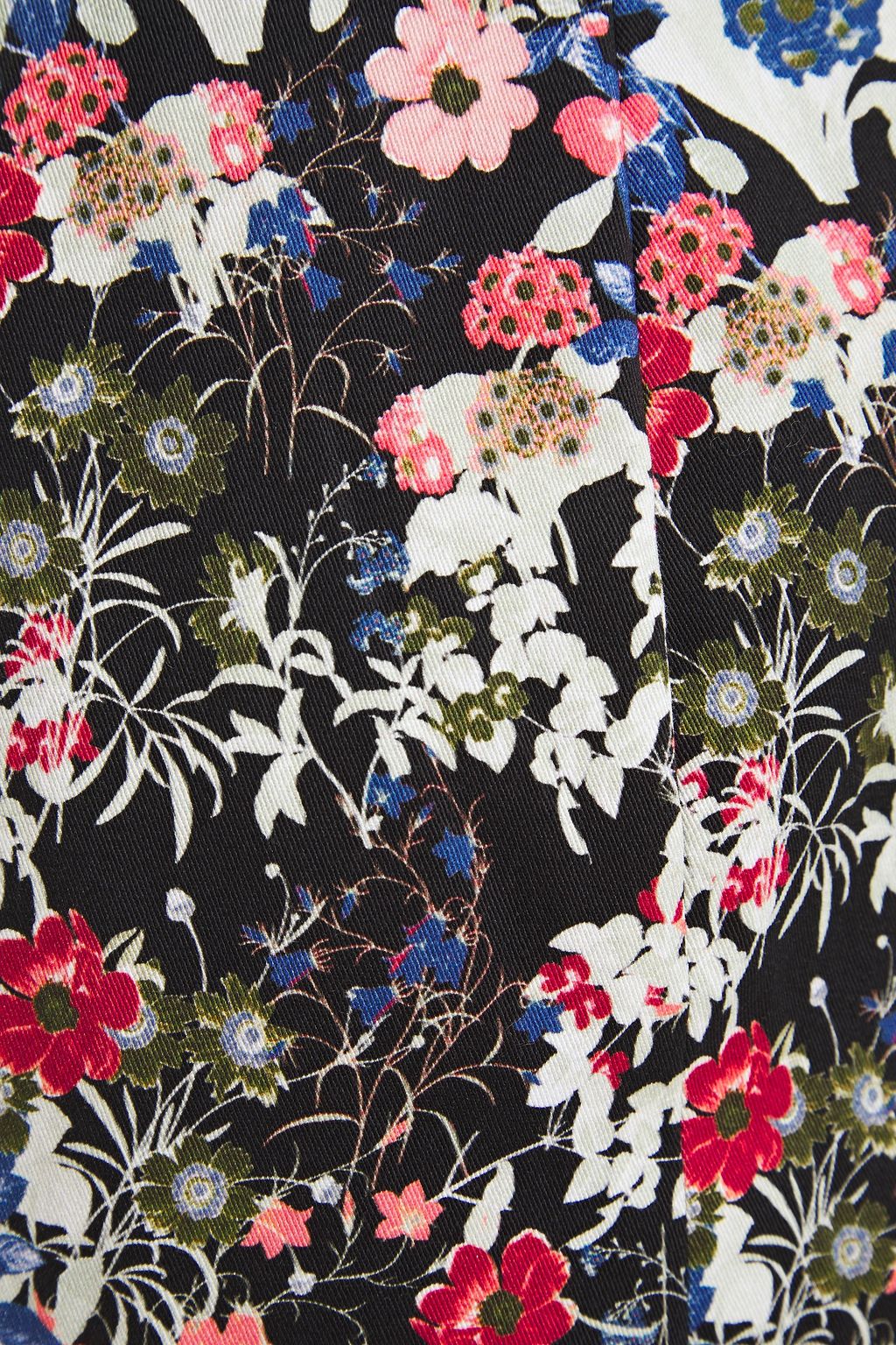 ERDEM Floral-print stretch-cotton mini skirt