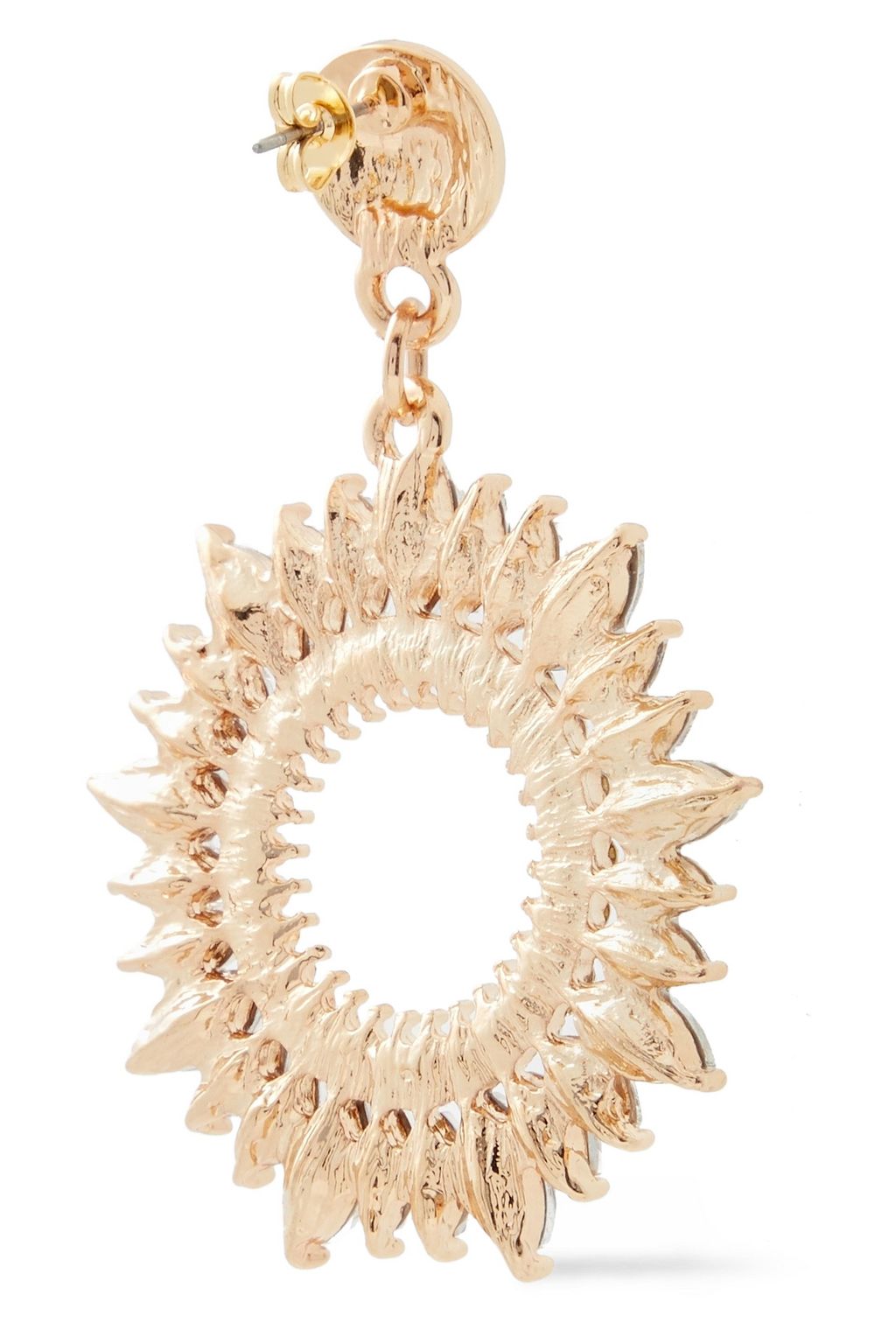 SHASHI Solar 18-karat gold-plated crystal earrings
