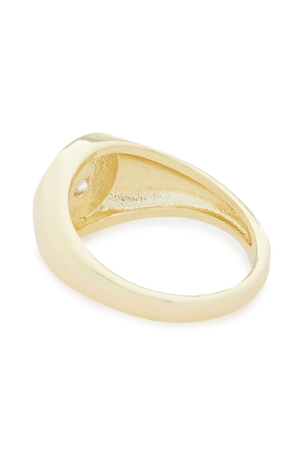 SHASHI Starburst 18-karat gold-plated crystal ring