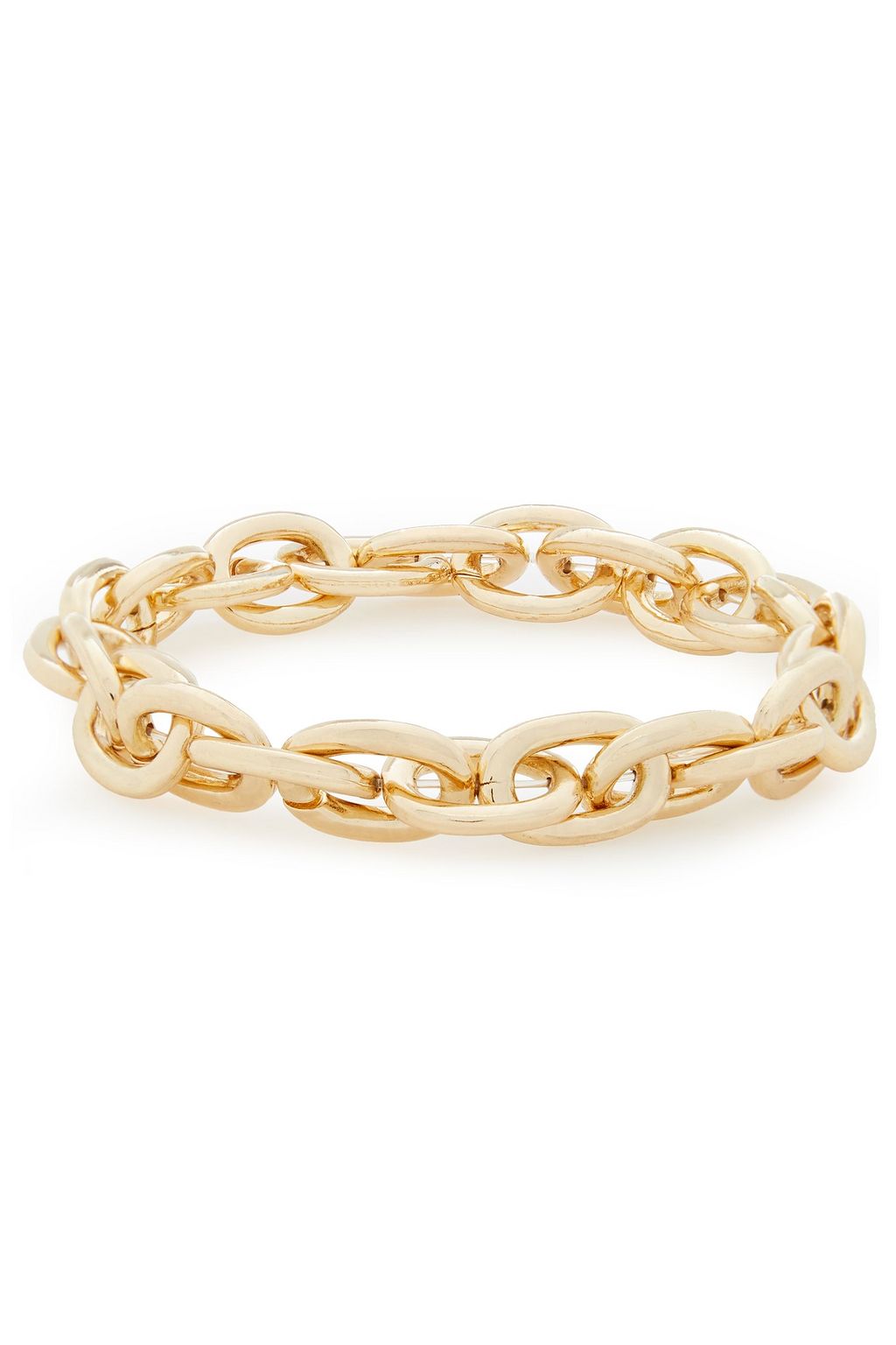 SHASHI Chain of Command 18-karat gold-plated bracelet