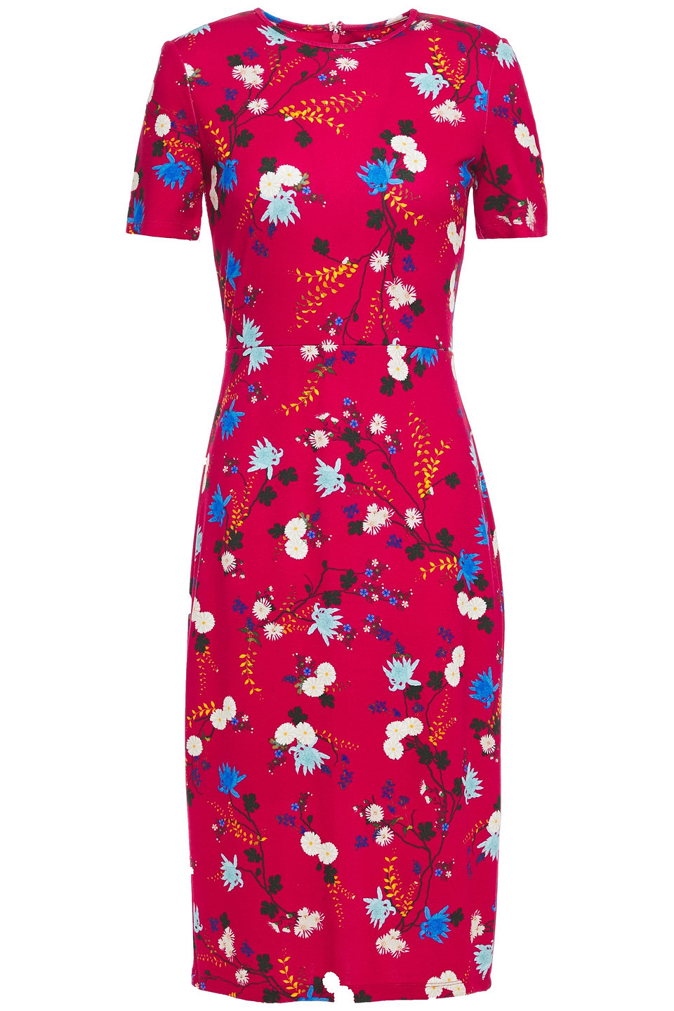 Erdem Woman Floral-print Ponte Dress Magenta Size 8