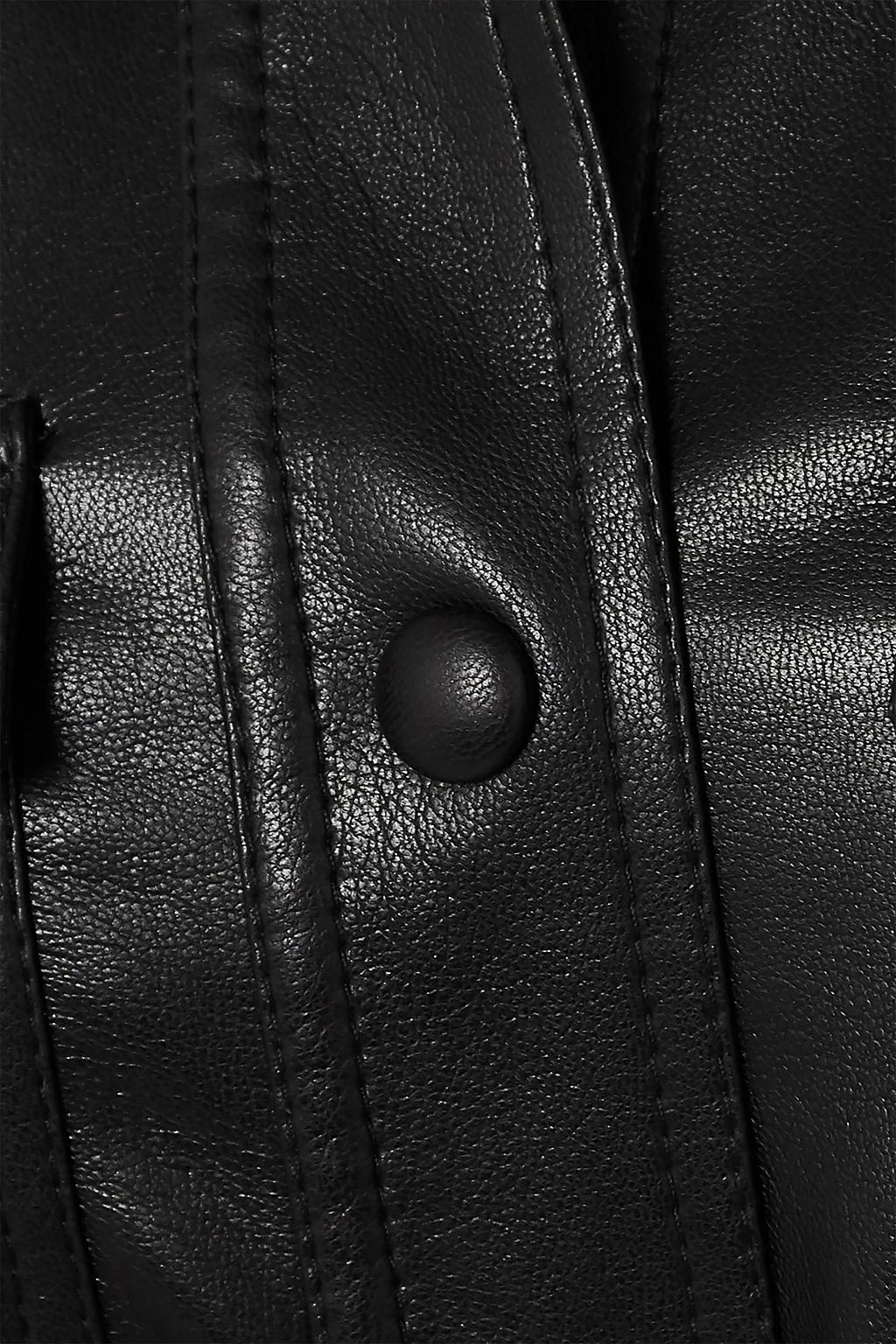 NANUSHKA Eddy belted vegan leather shirt