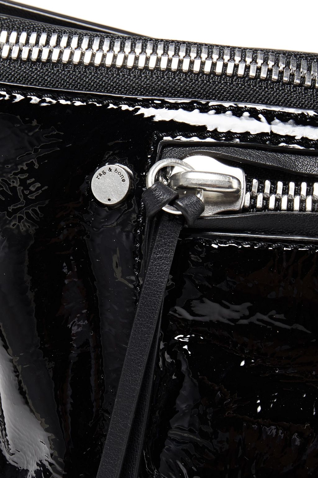 RAG & BONE Patent-leather belt bag