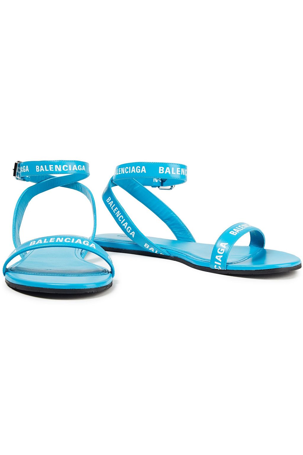 BALENCIAGA Logo-print leather sandals