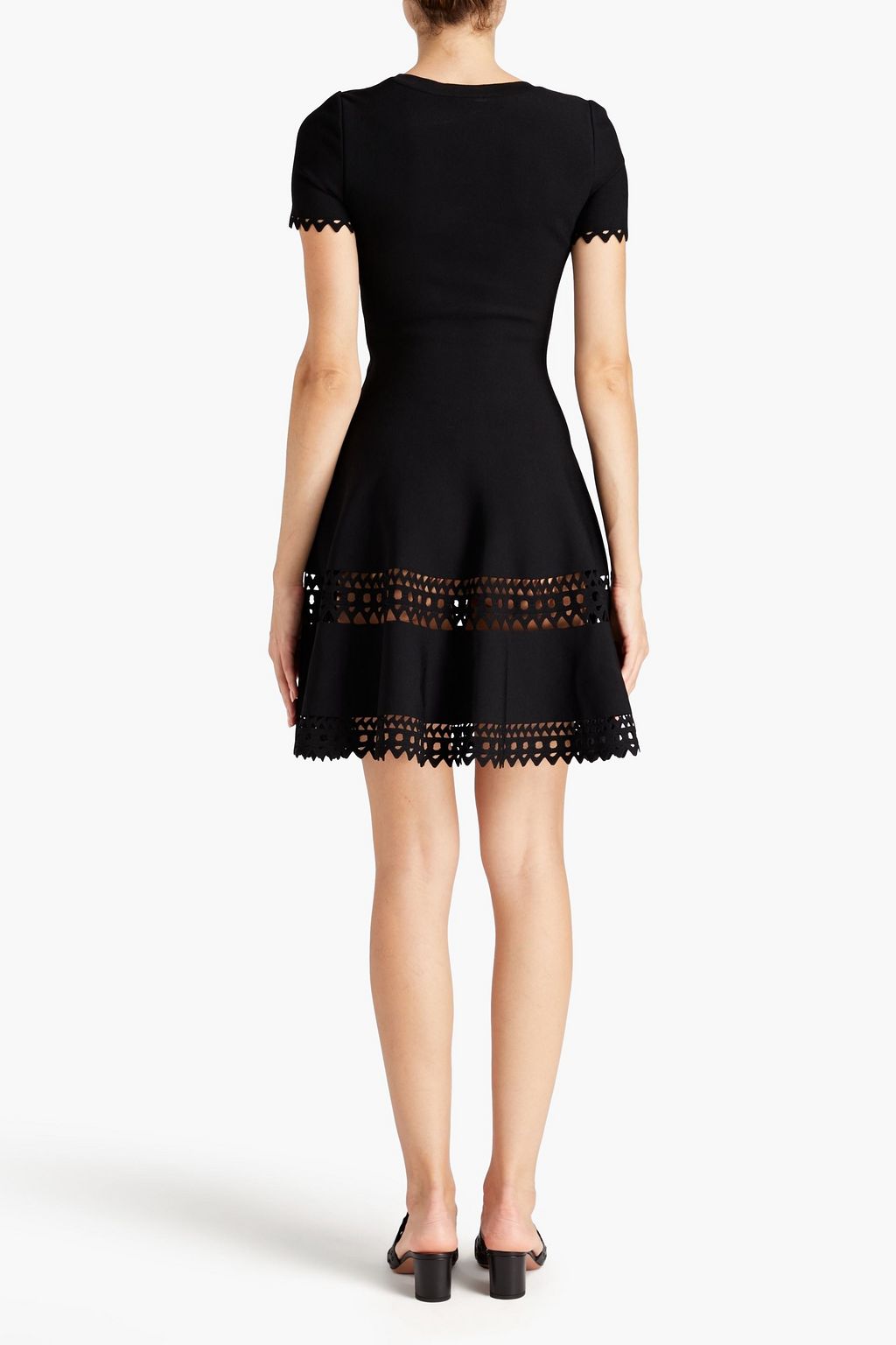 ALAÏA ストレッチニット ミニワンピース レーザーカット