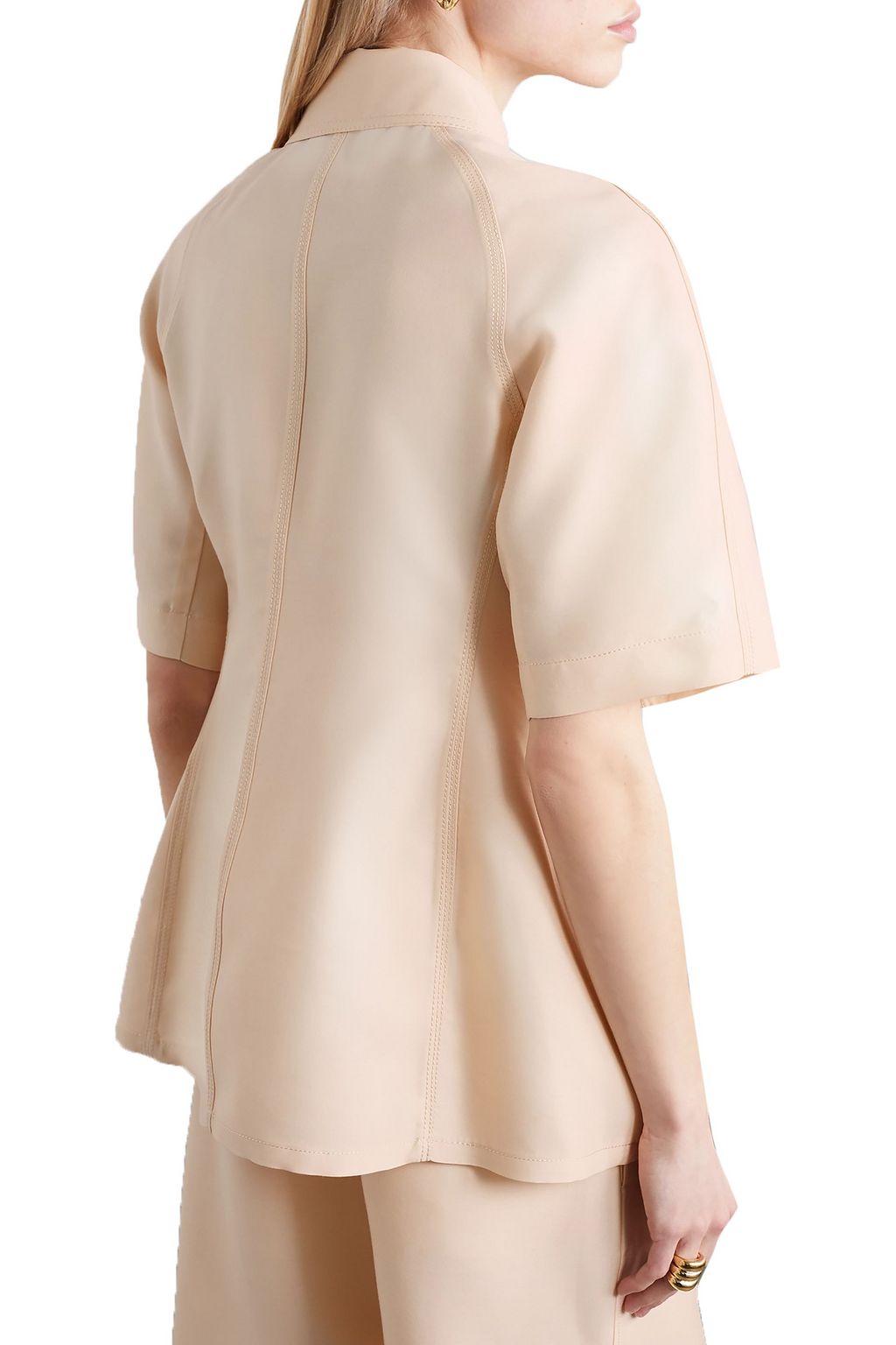 LVIR Wool and silk-blend shirt
