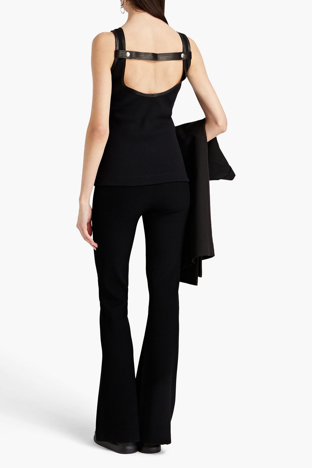 GIVENCHY Ribbed leather top
