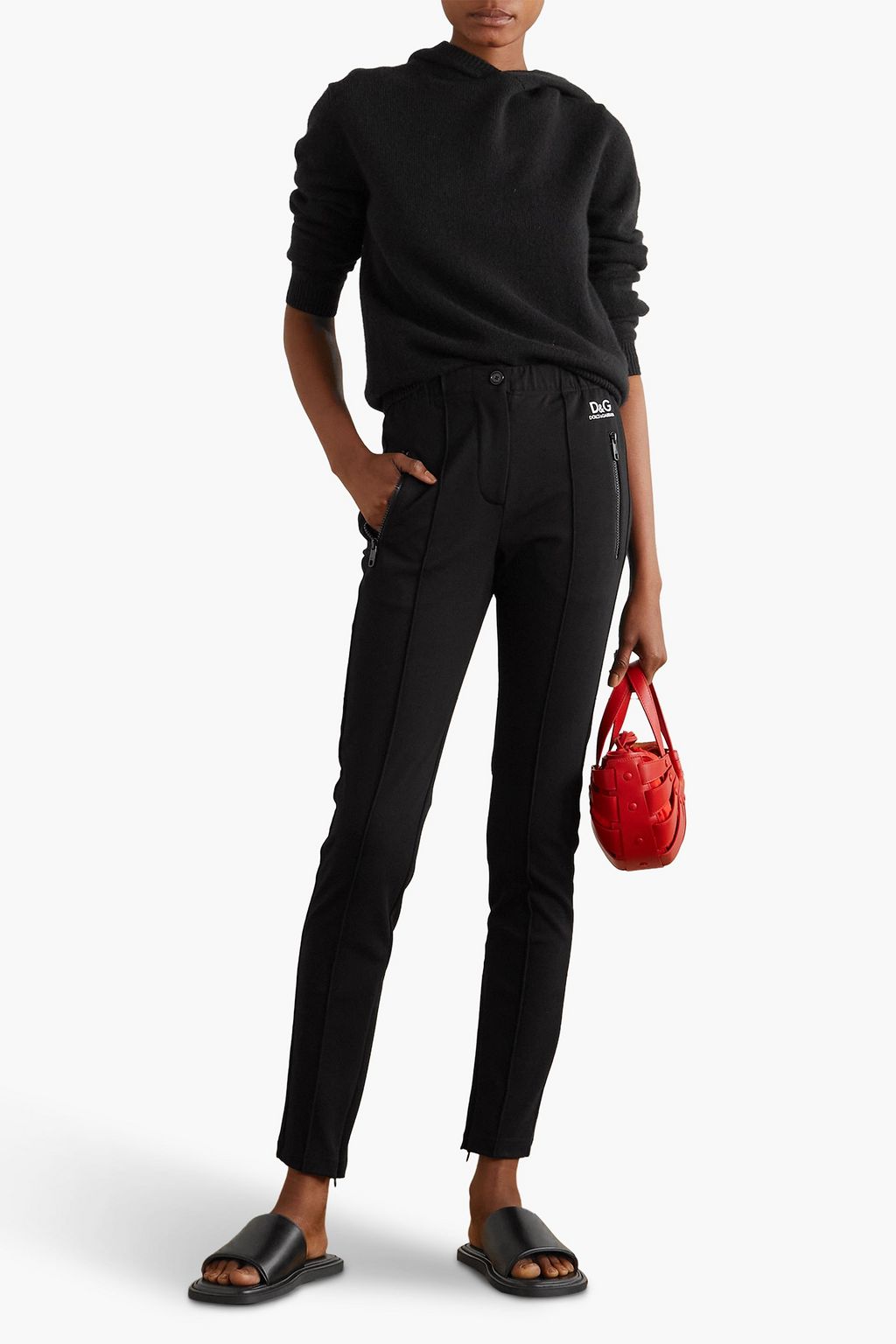 DOLCE&GABBANA Logo-print jersey track pants