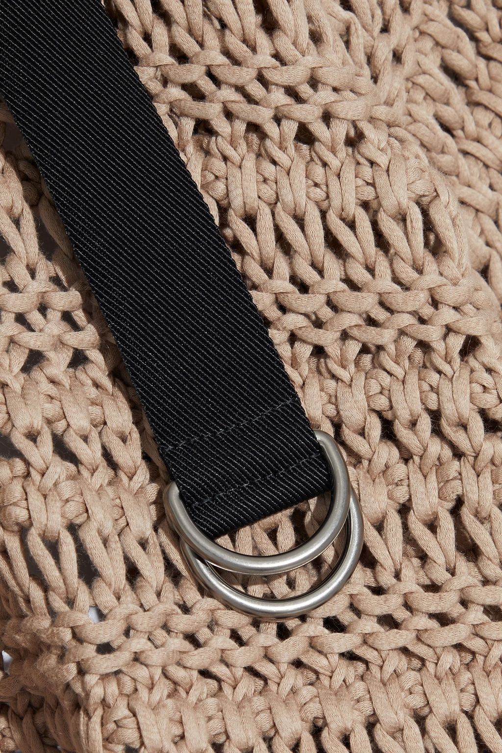 BRUNELLO CUCINELLI Belted crocheted cotton cardigan