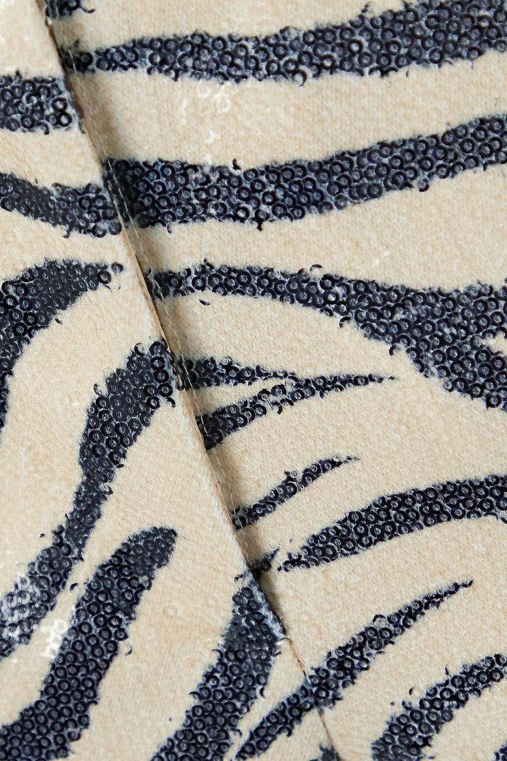 LAPOINTE Zebra-print sequined woven slim-leg pants