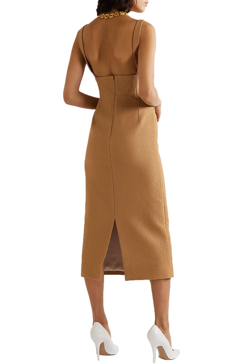 EMILIA WICKSTEAD Cloqué midi dress