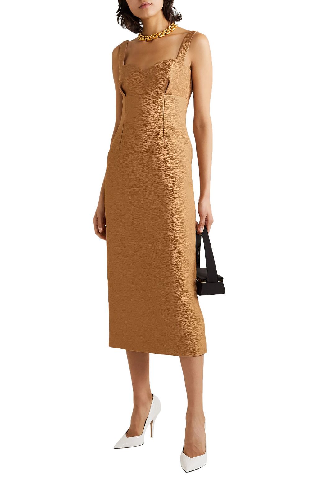 EMILIA WICKSTEAD Cloqué midi dress