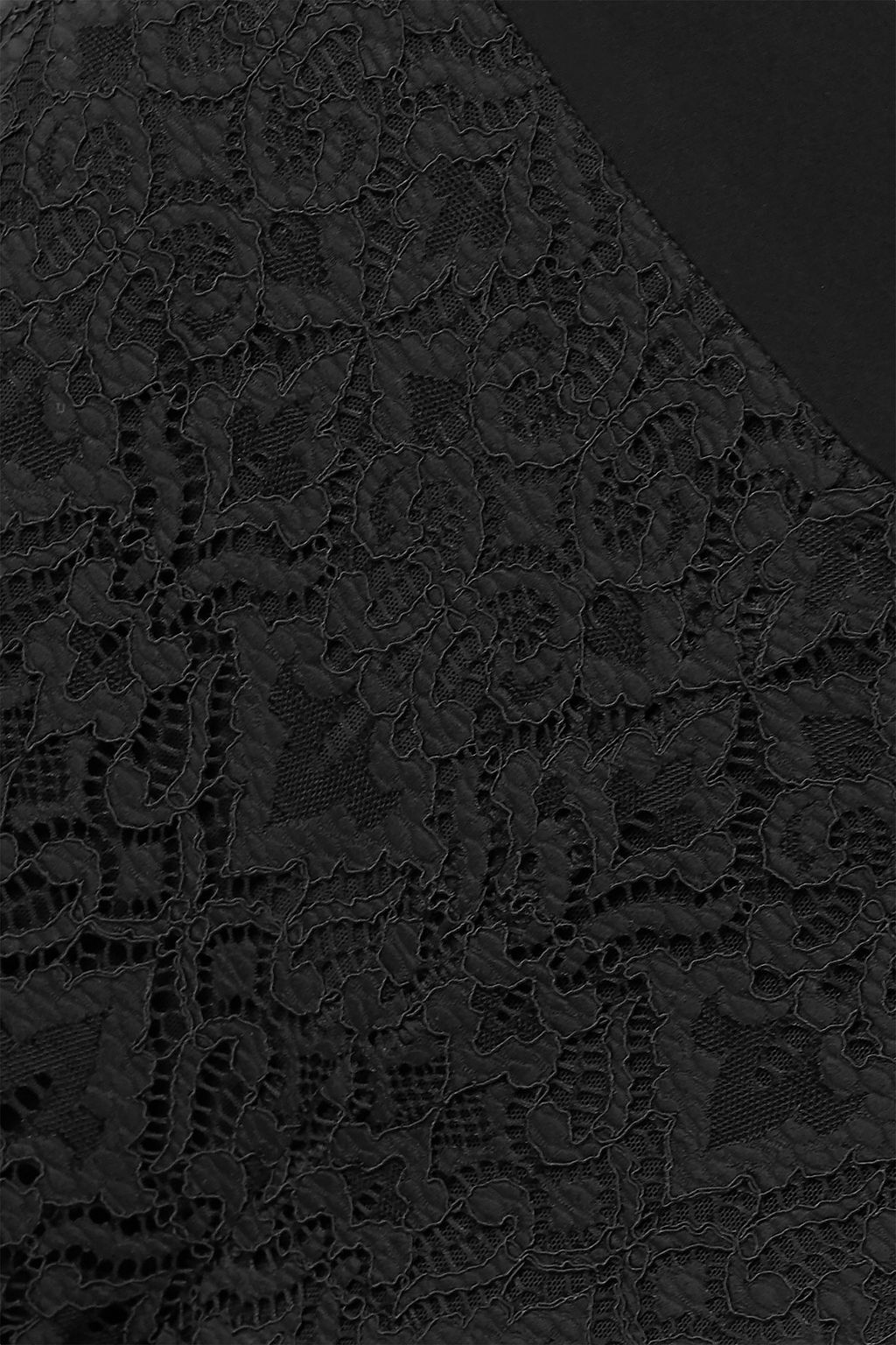 SIMKHAI Crepe-trimmed corded lace straight-leg pants