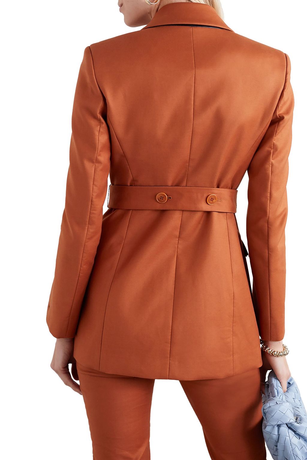 ALTUZARRA Olivisi belted double-breasted cotton-blend blazer