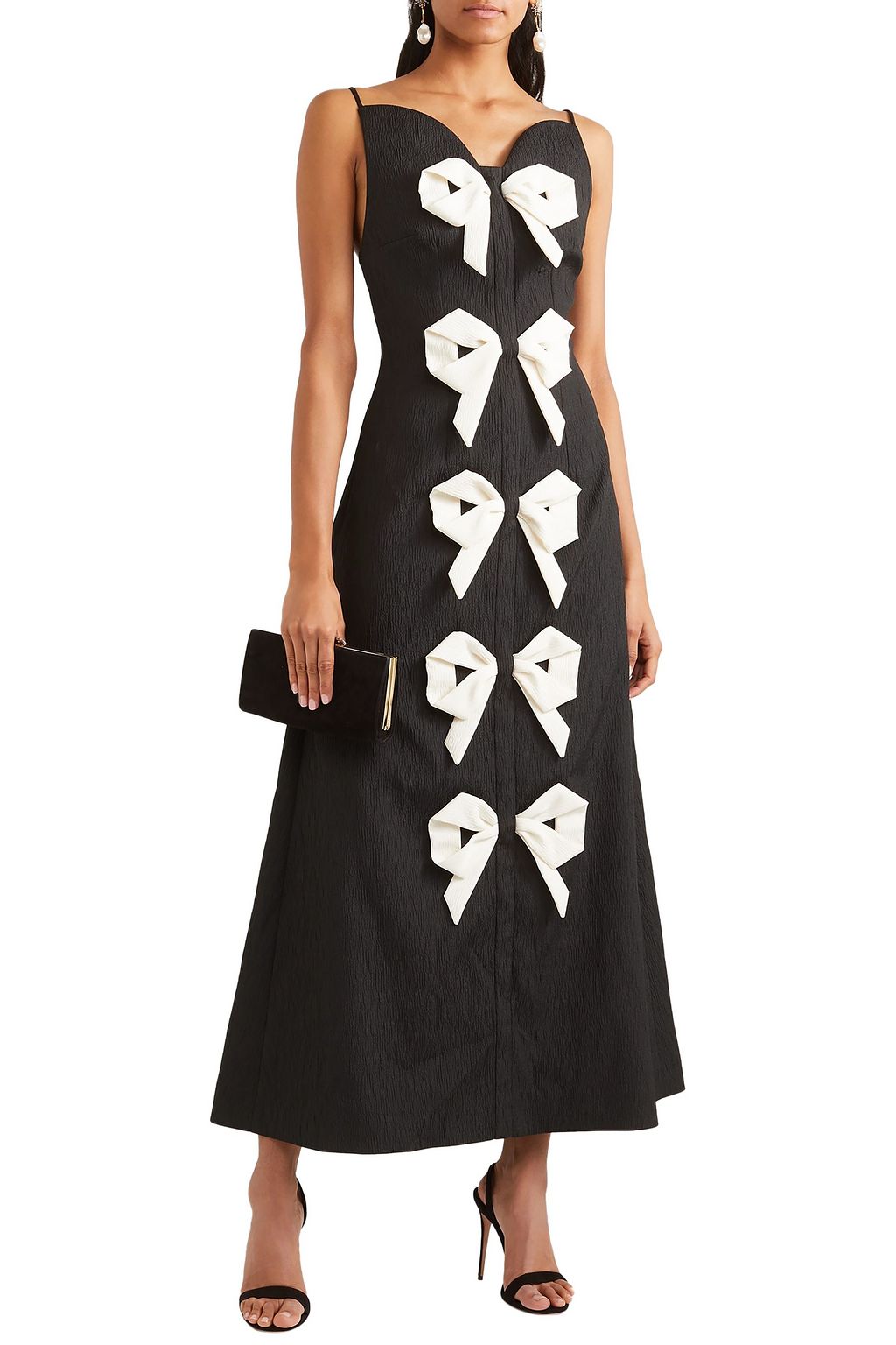 EMILIA WICKSTEAD Paris bow-detailed cloqué dress