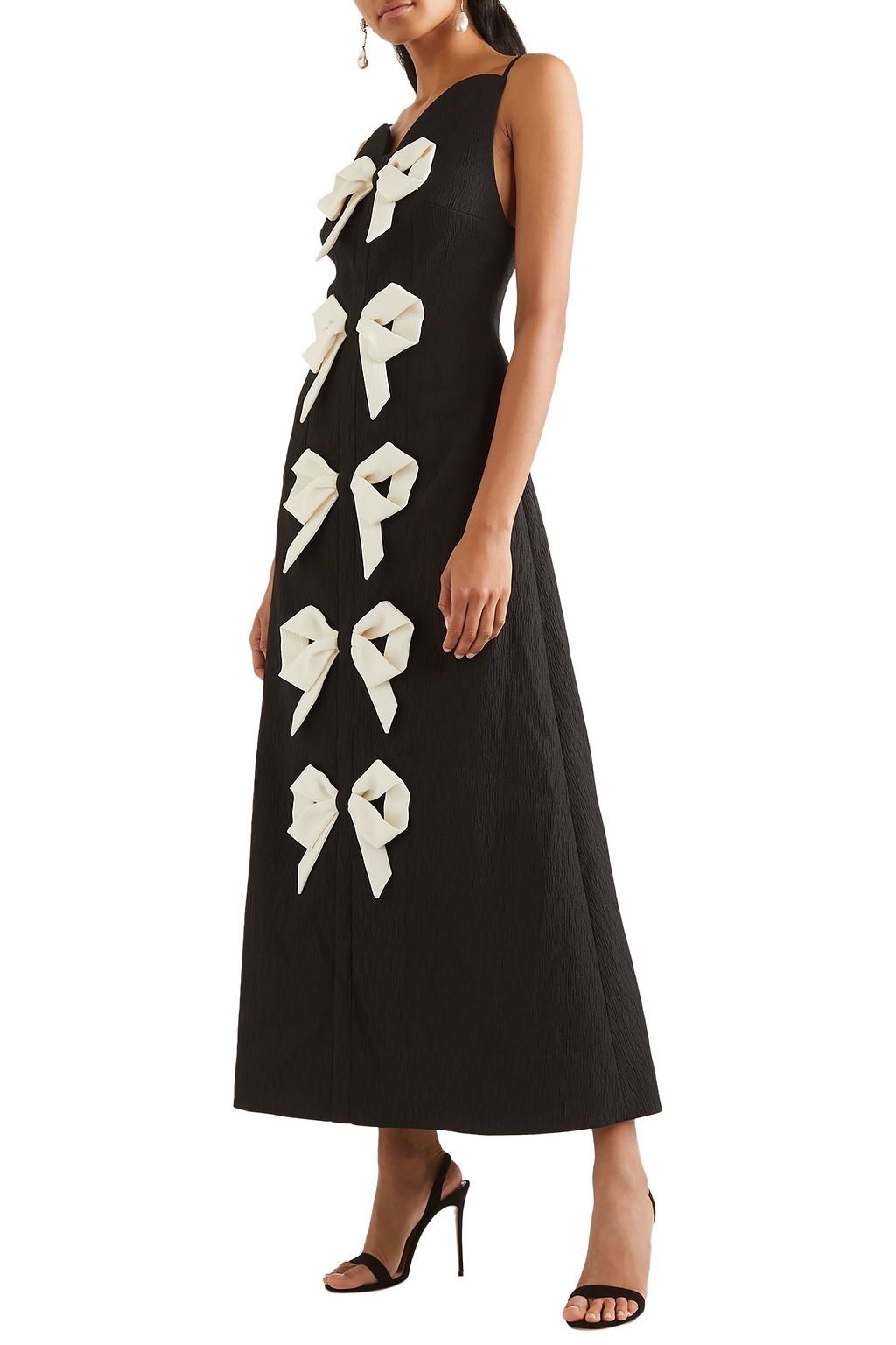 EMILIA WICKSTEAD Paris bow-detailed cloqué dress