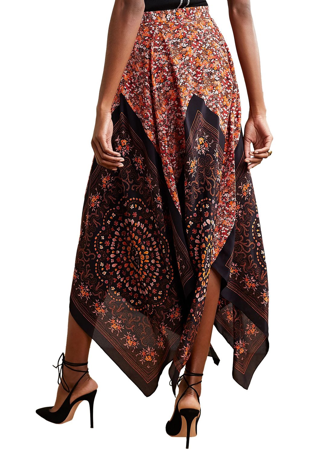 ALTUZARRA Hance floral-print silk crepe de chine maxi skirt