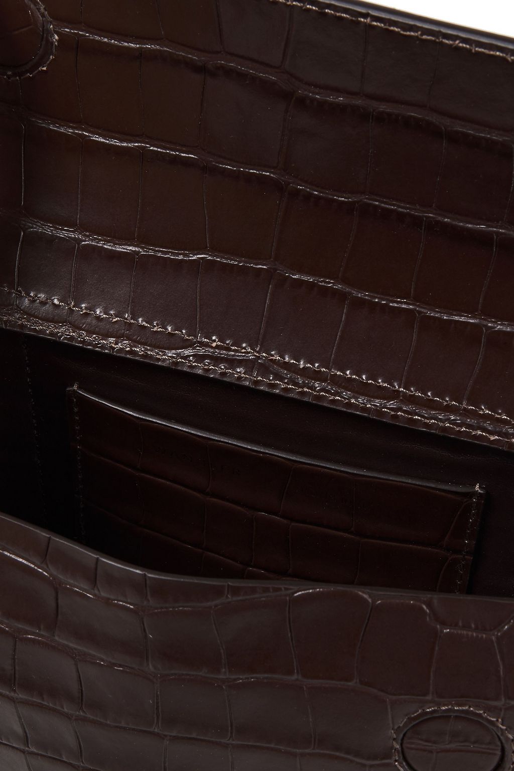 WANDLER Hortensia mini croc-effect leather shoulder bag