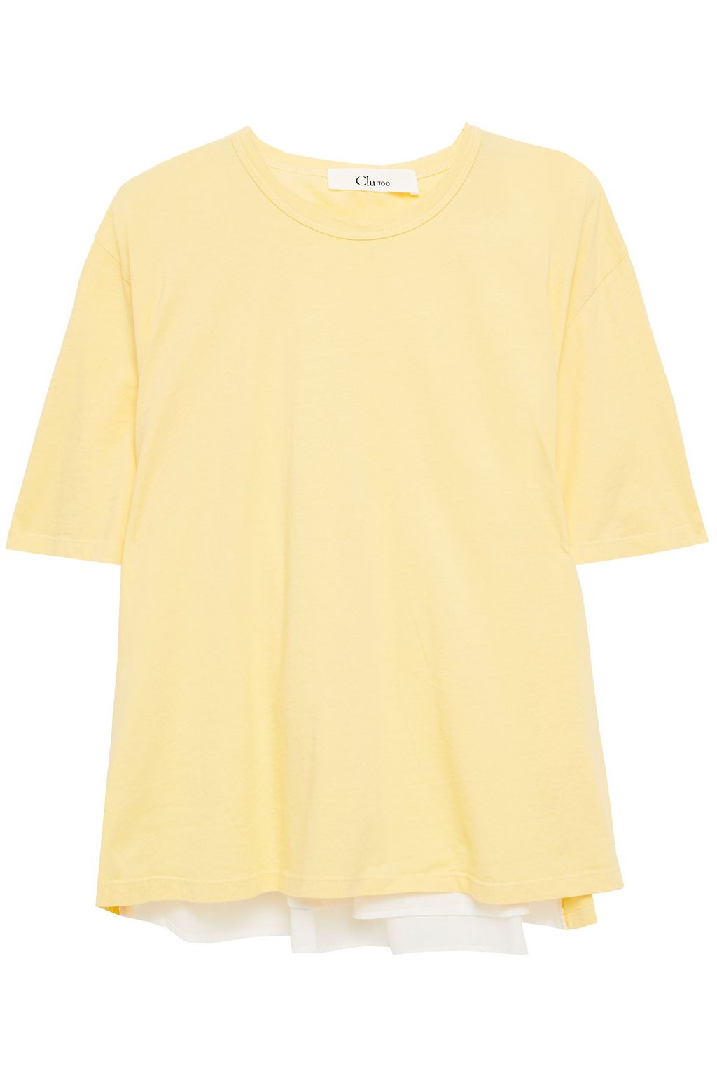 yellow broderie top
