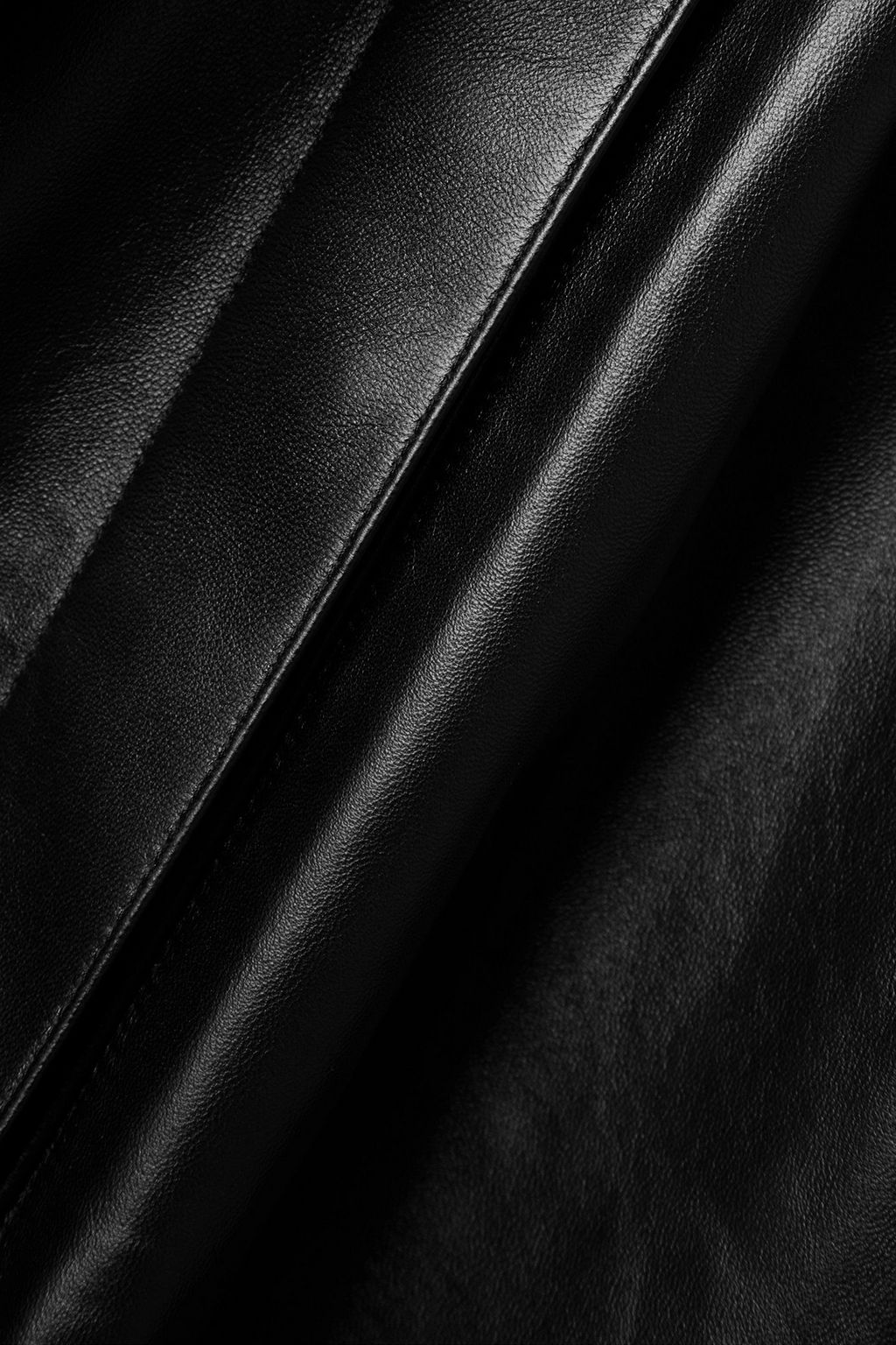 ALEXANDRE VAUTHIER 가죽 벨티드 미니 셔츠 드레스