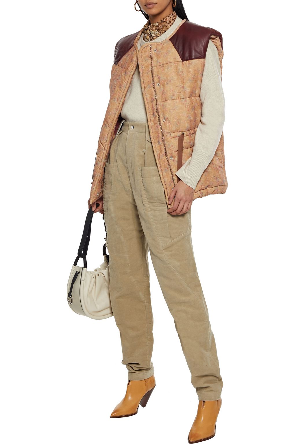 ISABEL MARANT Derrisy velvet straight-leg pants