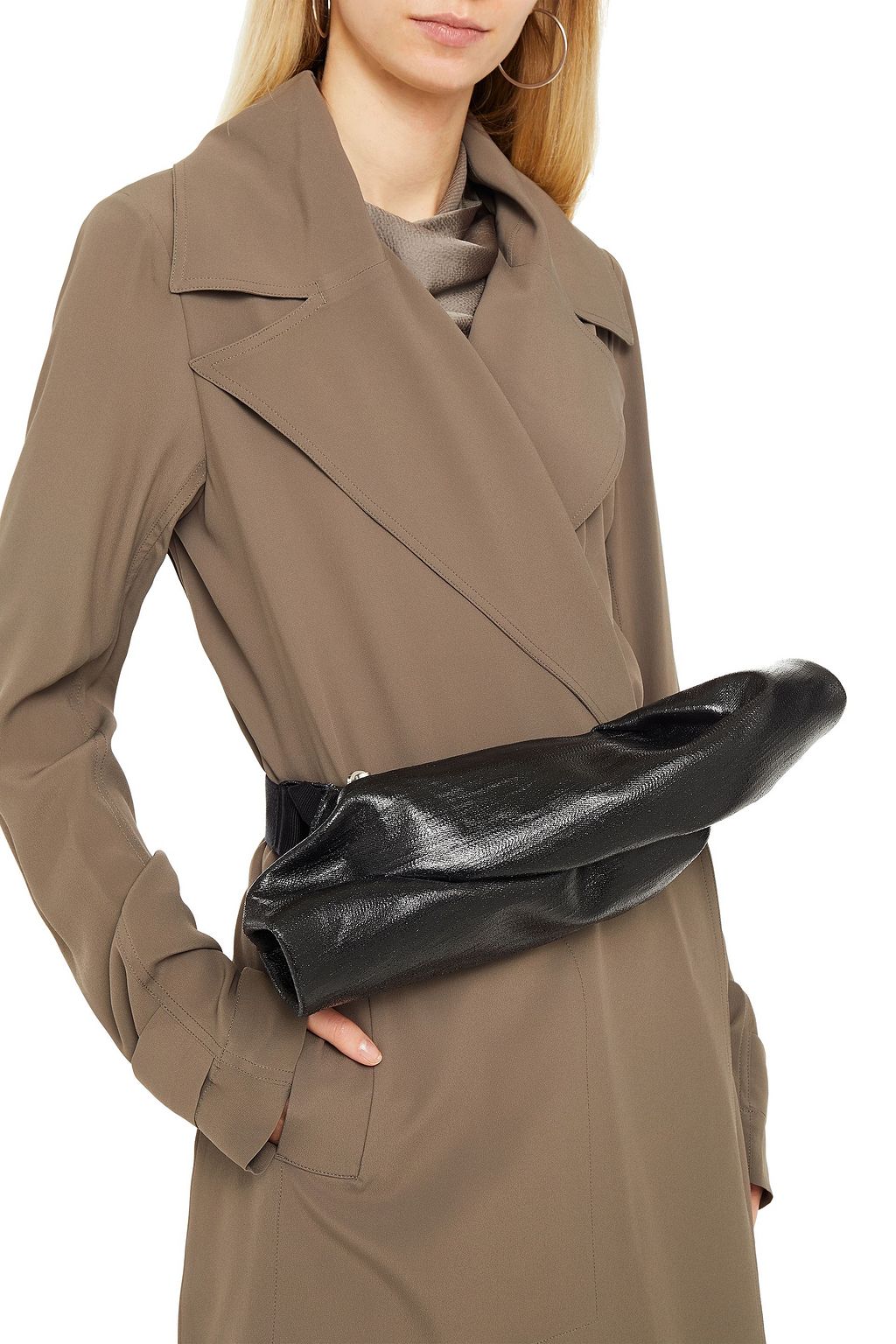 RICK OWENS Coated denim belt bag
